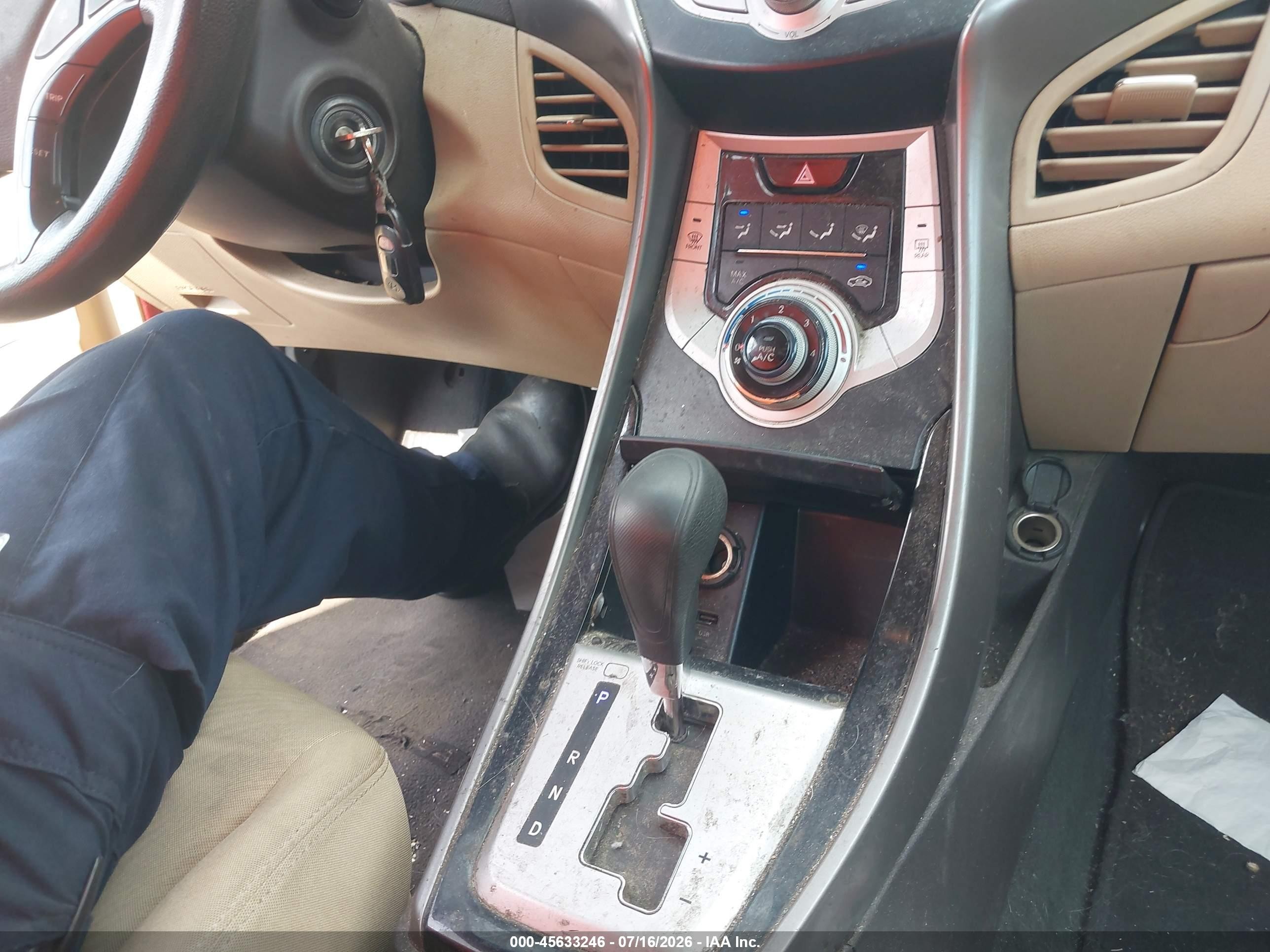 2012 Hyundai Elantra Gls (ulsan Plant) Red vin: KMHDH4AE4CU261832