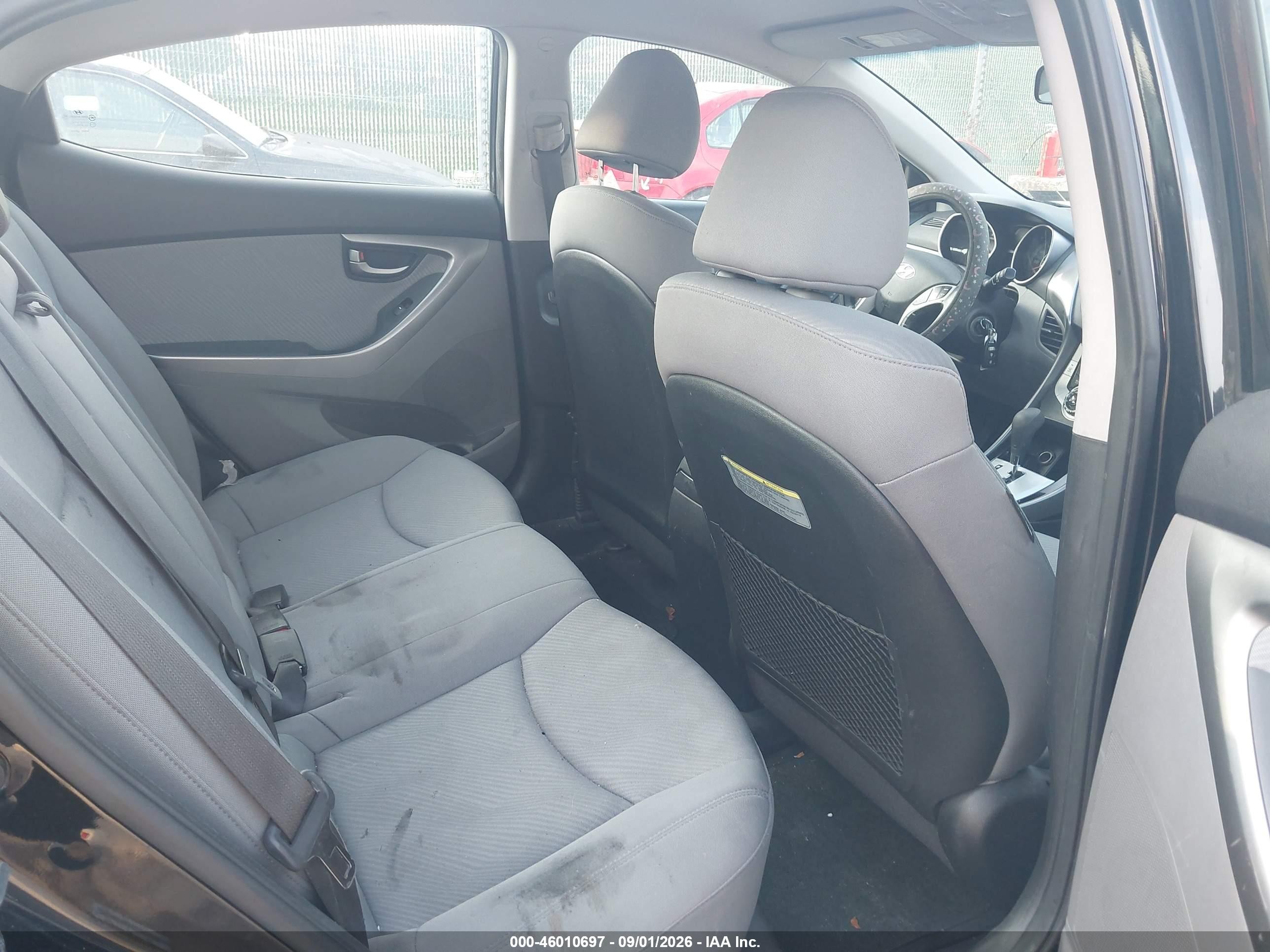 2012 Hyundai Elantra Gls (ulsan Plant) Black vin: KMHDH4AE4CU277691