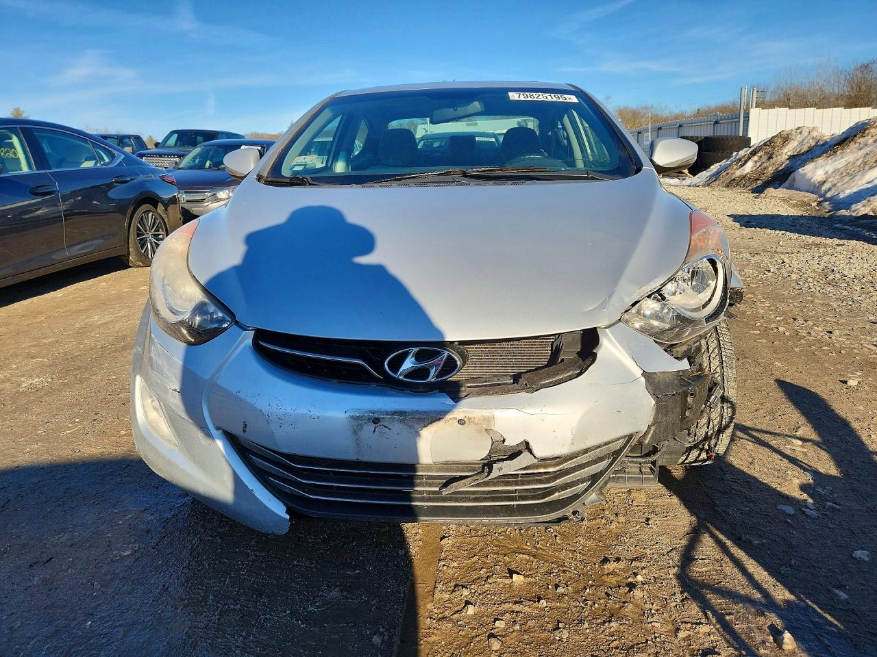 2012 Hyundai Elantra Limited Silver vin: KMHDH4AE4CU291719