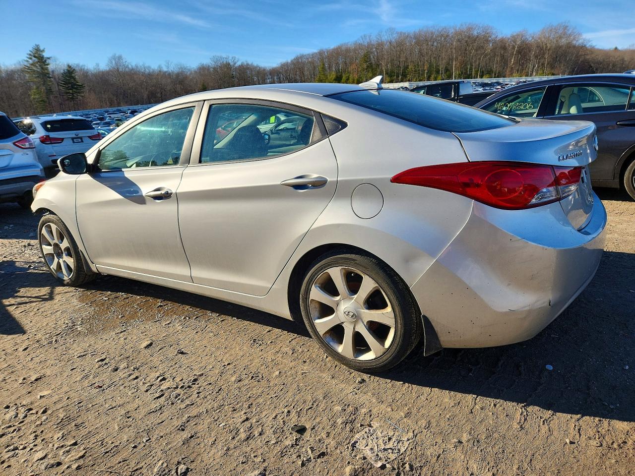 2012 Hyundai Elantra Limited Silver vin: KMHDH4AE4CU291719