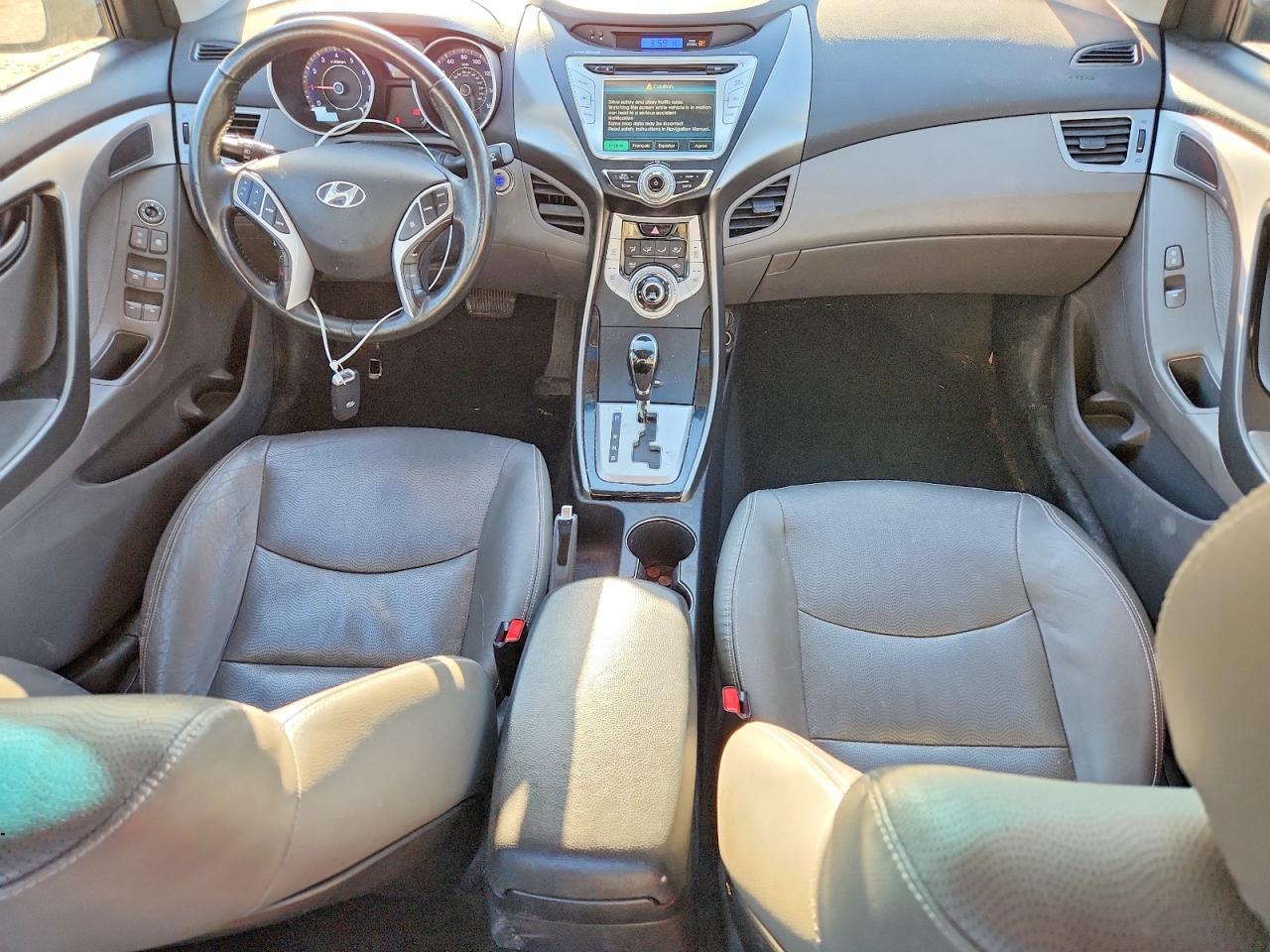 2012 Hyundai Elantra Limited Silver vin: KMHDH4AE4CU291719