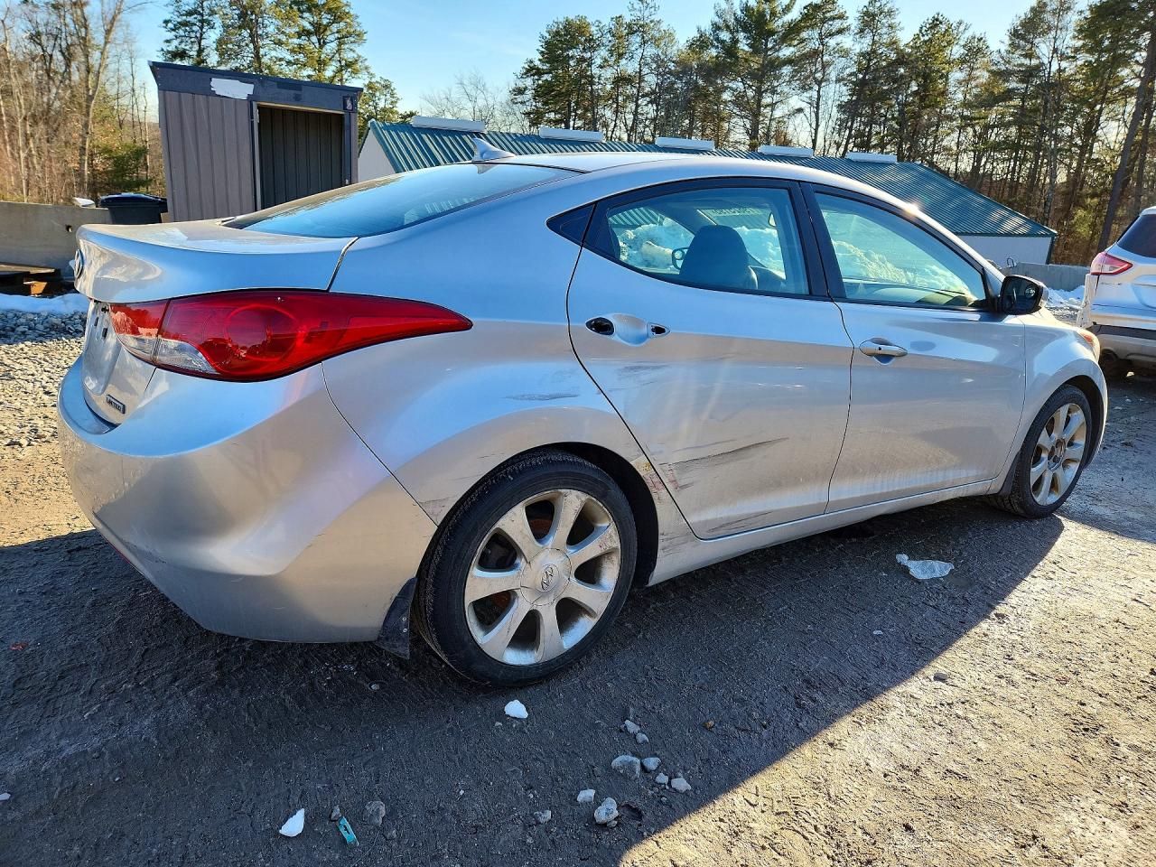 2012 Hyundai Elantra Limited Silver vin: KMHDH4AE4CU291719