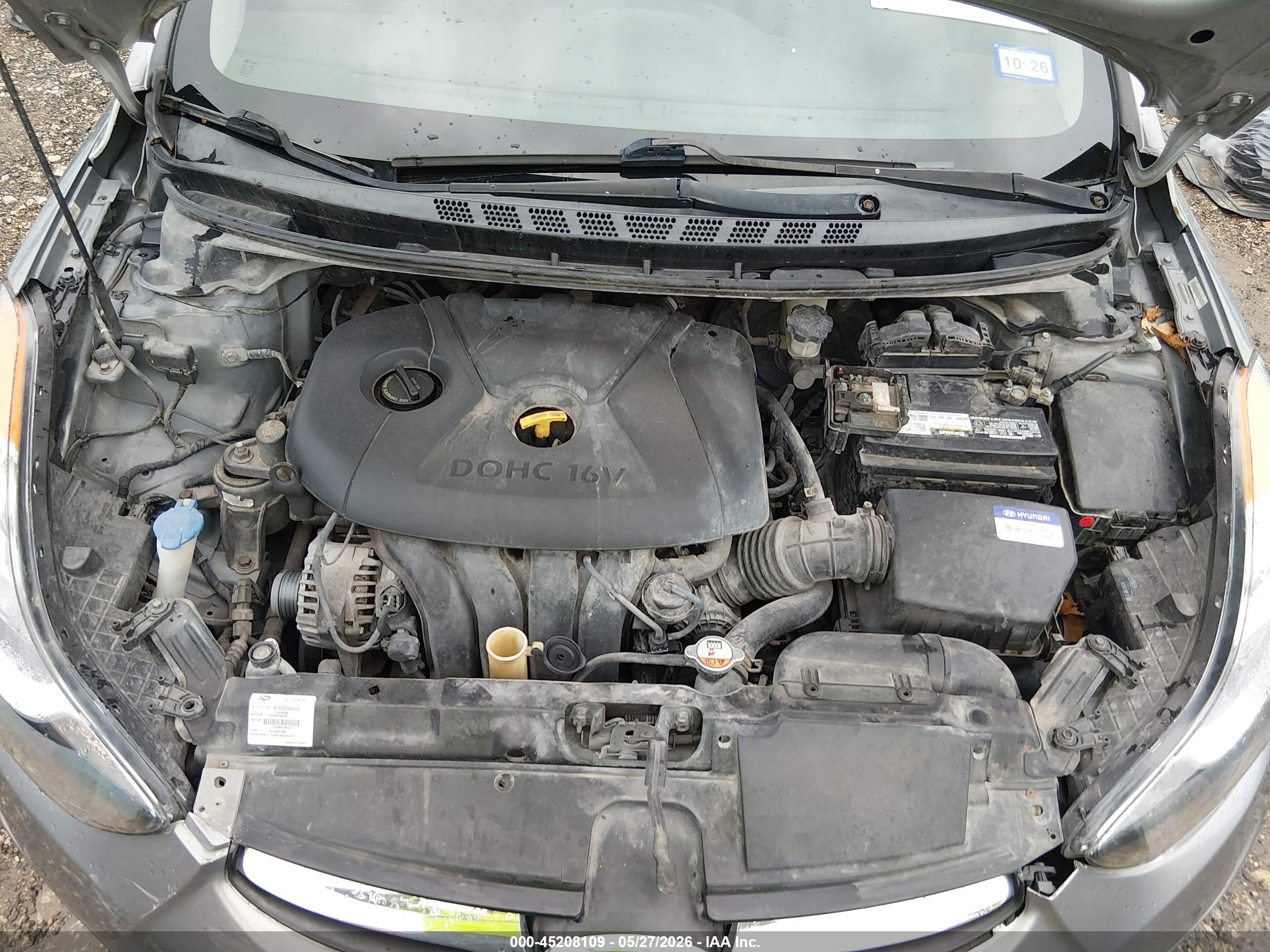 2012 Hyundai Elantra Gls (ulsan Plant) Silver vin: KMHDH4AE4CU299481