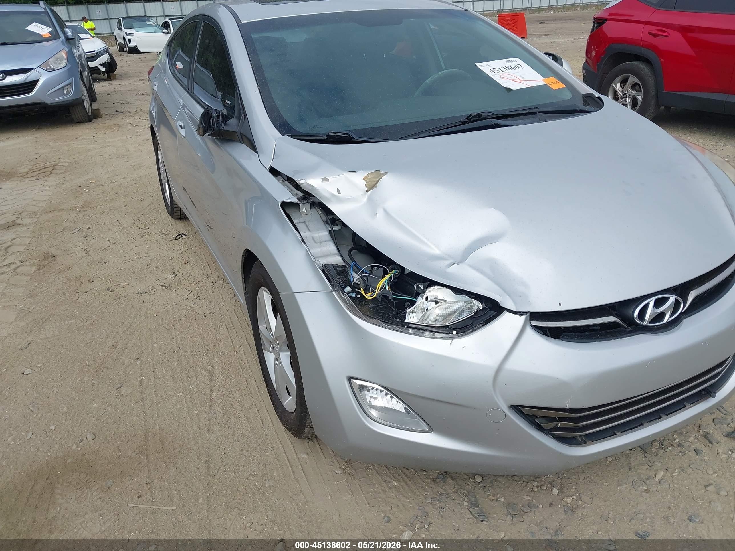 2012 Hyundai Elantra Limited (ulsan Plant) Silver vin: KMHDH4AE4CU305327