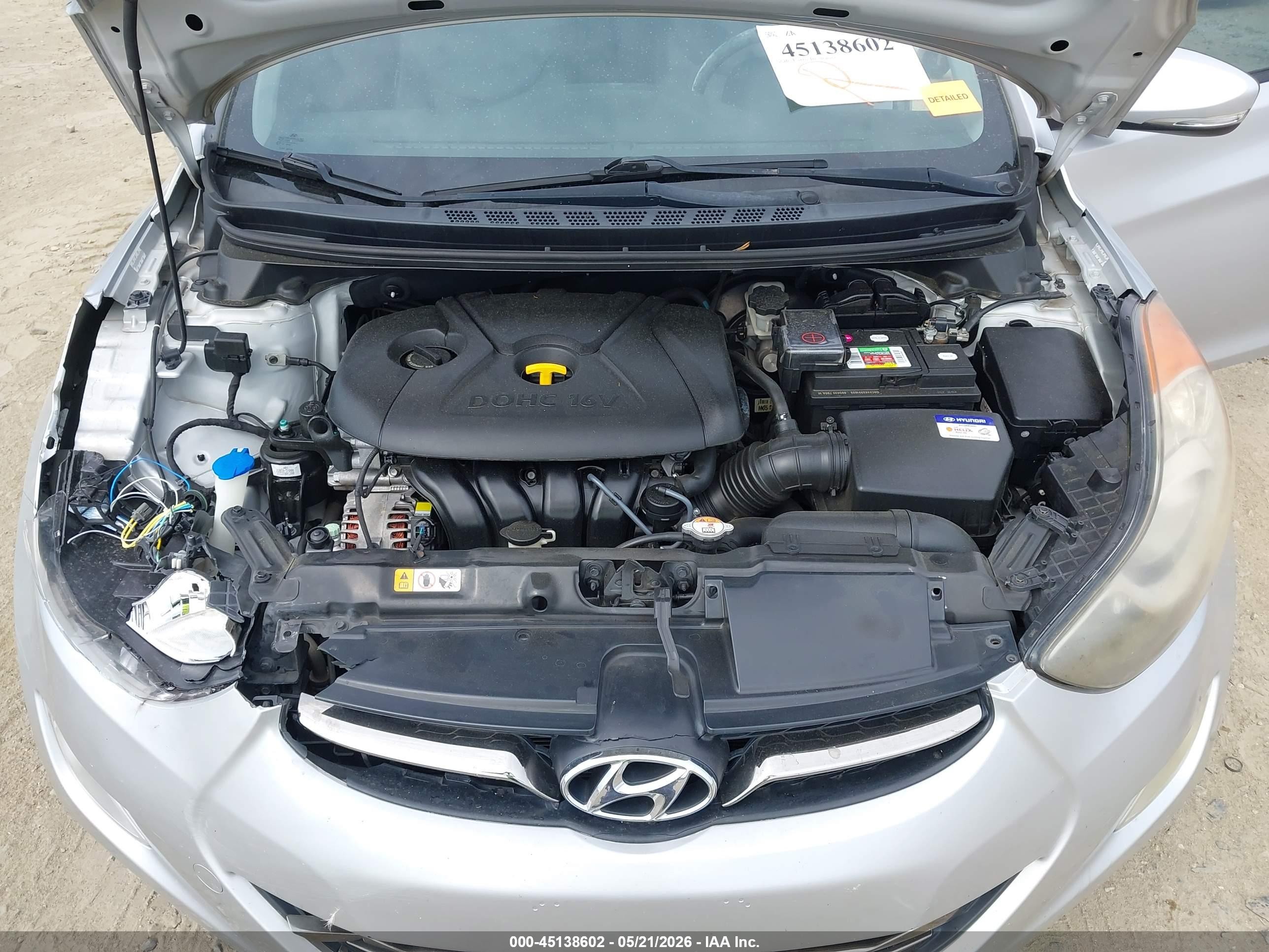 2012 Hyundai Elantra Limited (ulsan Plant) Silver vin: KMHDH4AE4CU305327