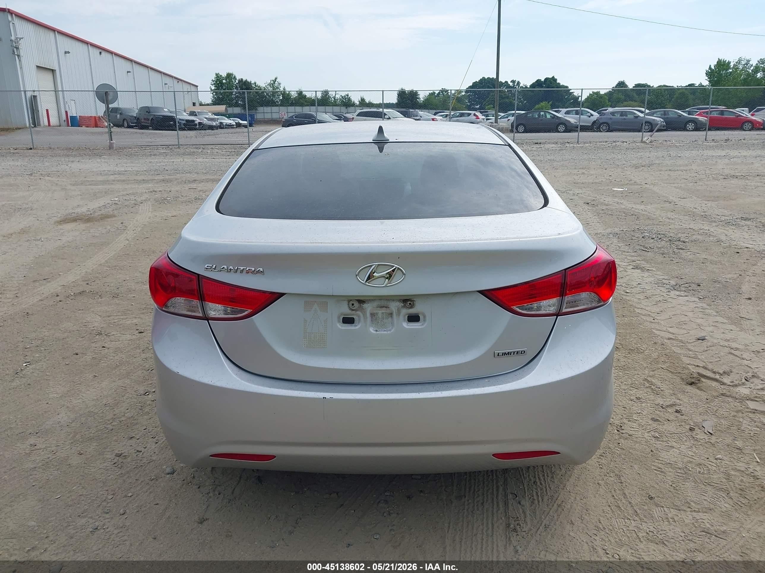 2012 Hyundai Elantra Limited (ulsan Plant) Silver vin: KMHDH4AE4CU305327