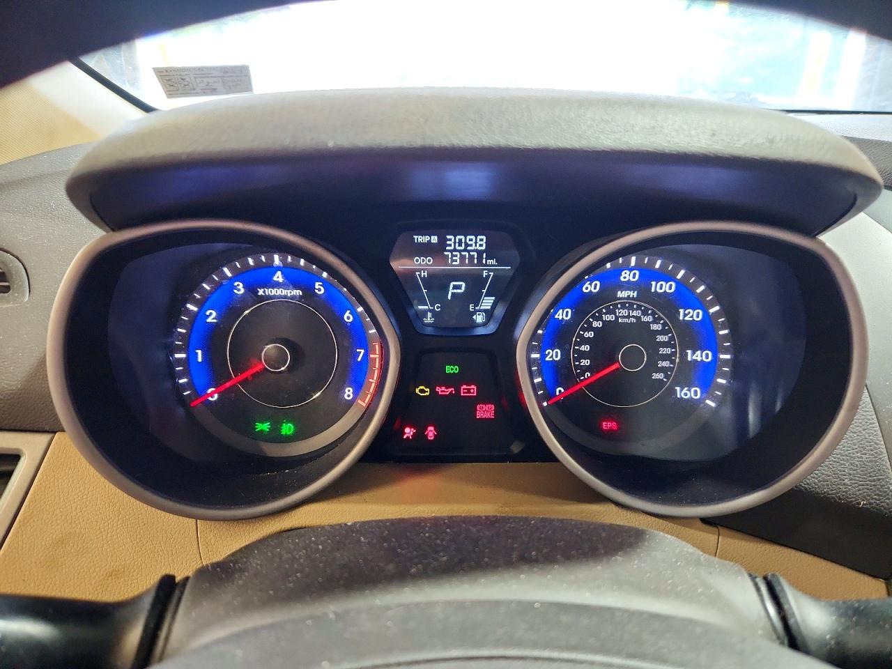 2012 Hyundai Elantra Blue vin: KMHDH4AE4CU306347