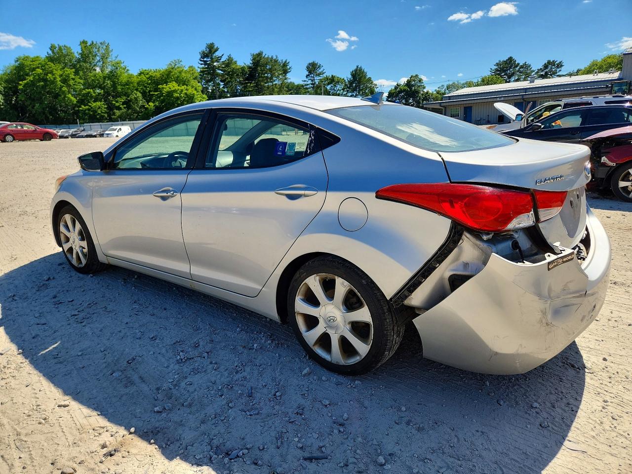 2012 Hyundai Elantra Limited Silver vin: KMHDH4AE4CU308390