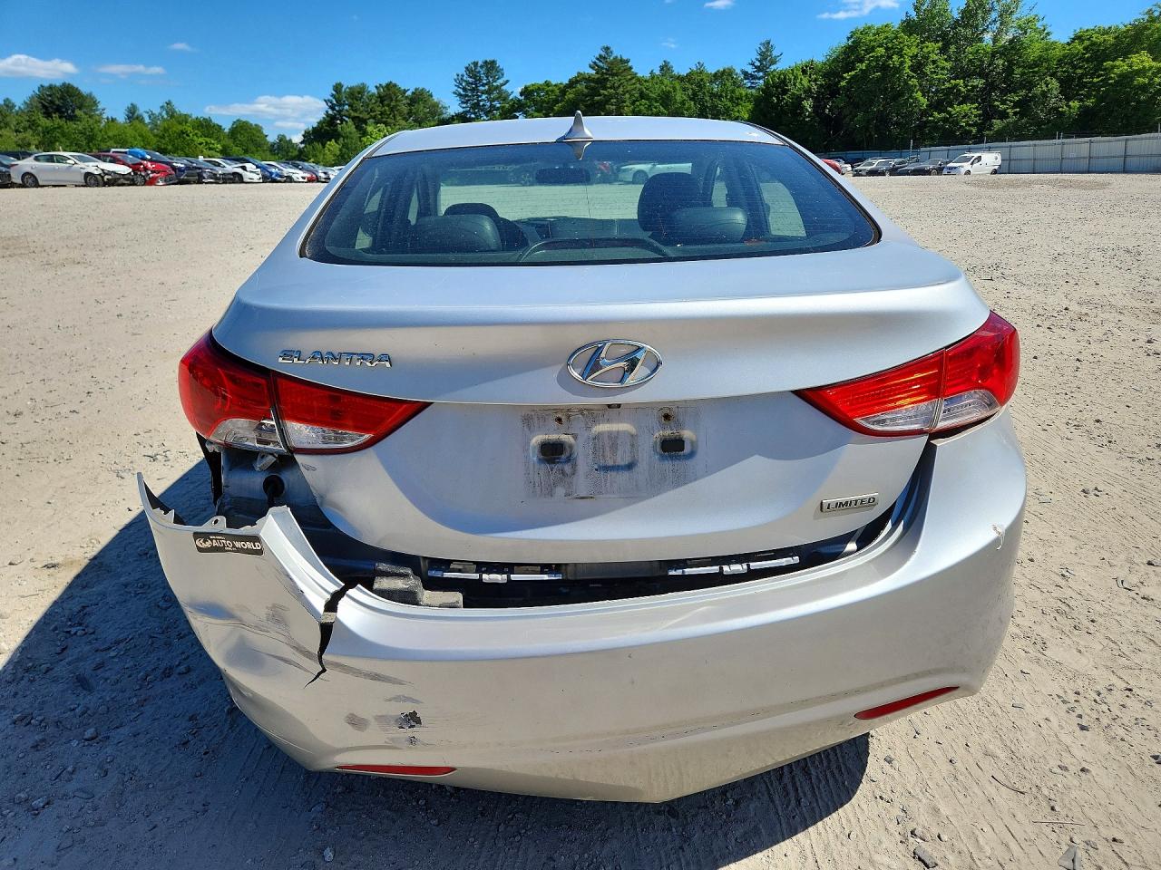 2012 Hyundai Elantra Limited Silver vin: KMHDH4AE4CU308390