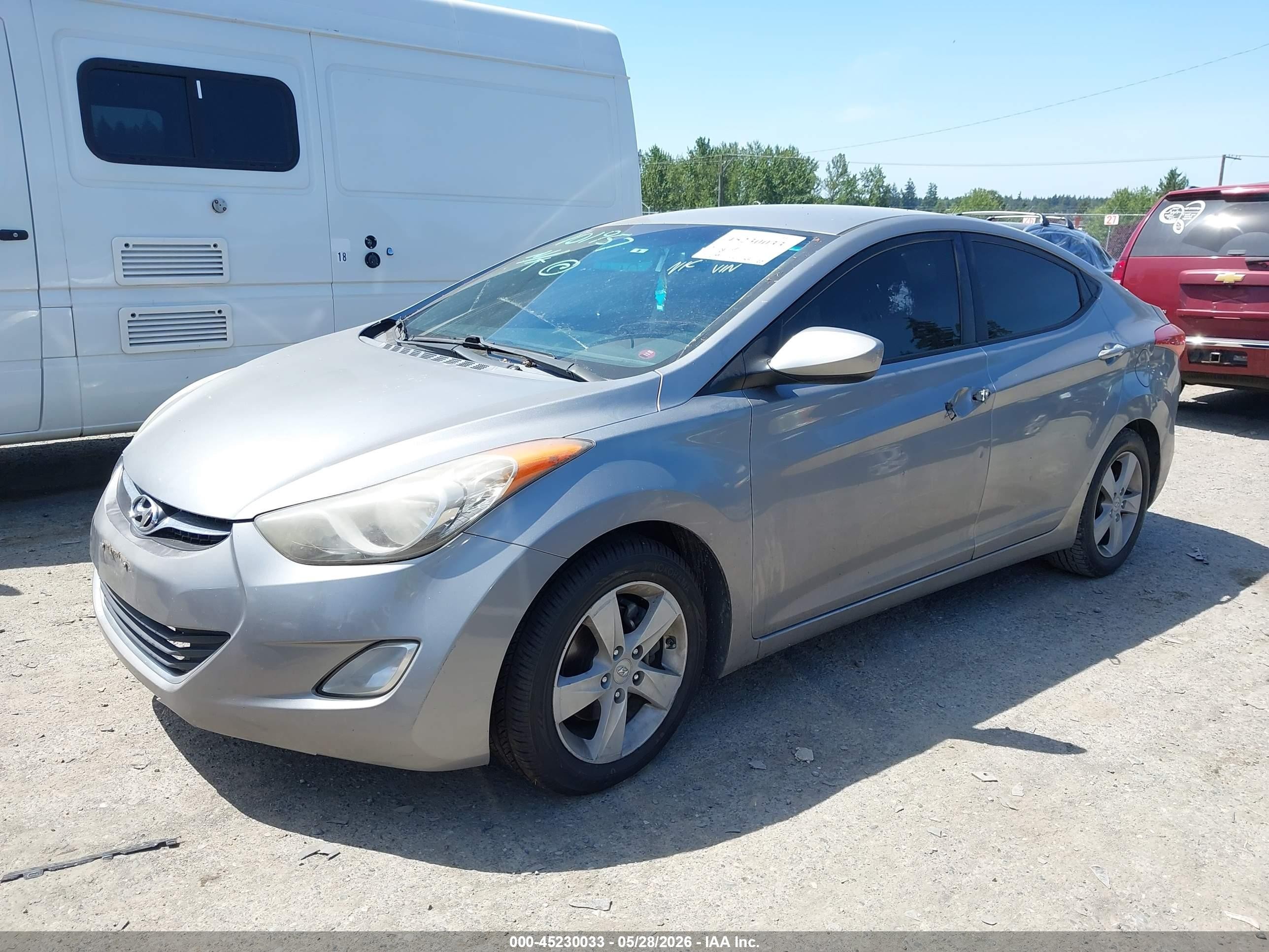 2012 Hyundai Elantra Gls (ulsan Plant) Silver vin: KMHDH4AE4CU308793