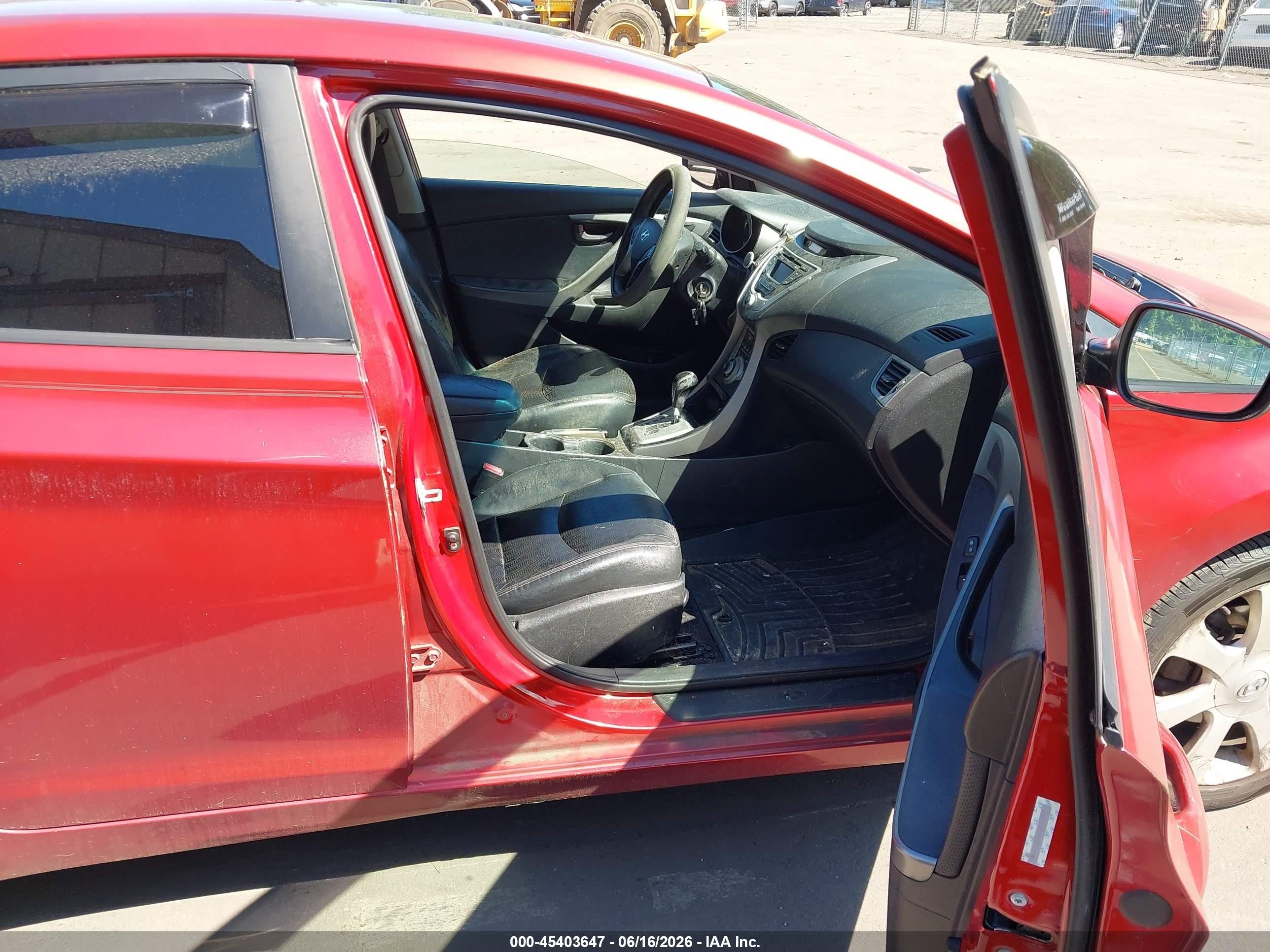 2012 Hyundai Elantra Limited (ulsan Plant) Red vin: KMHDH4AE4CU310950