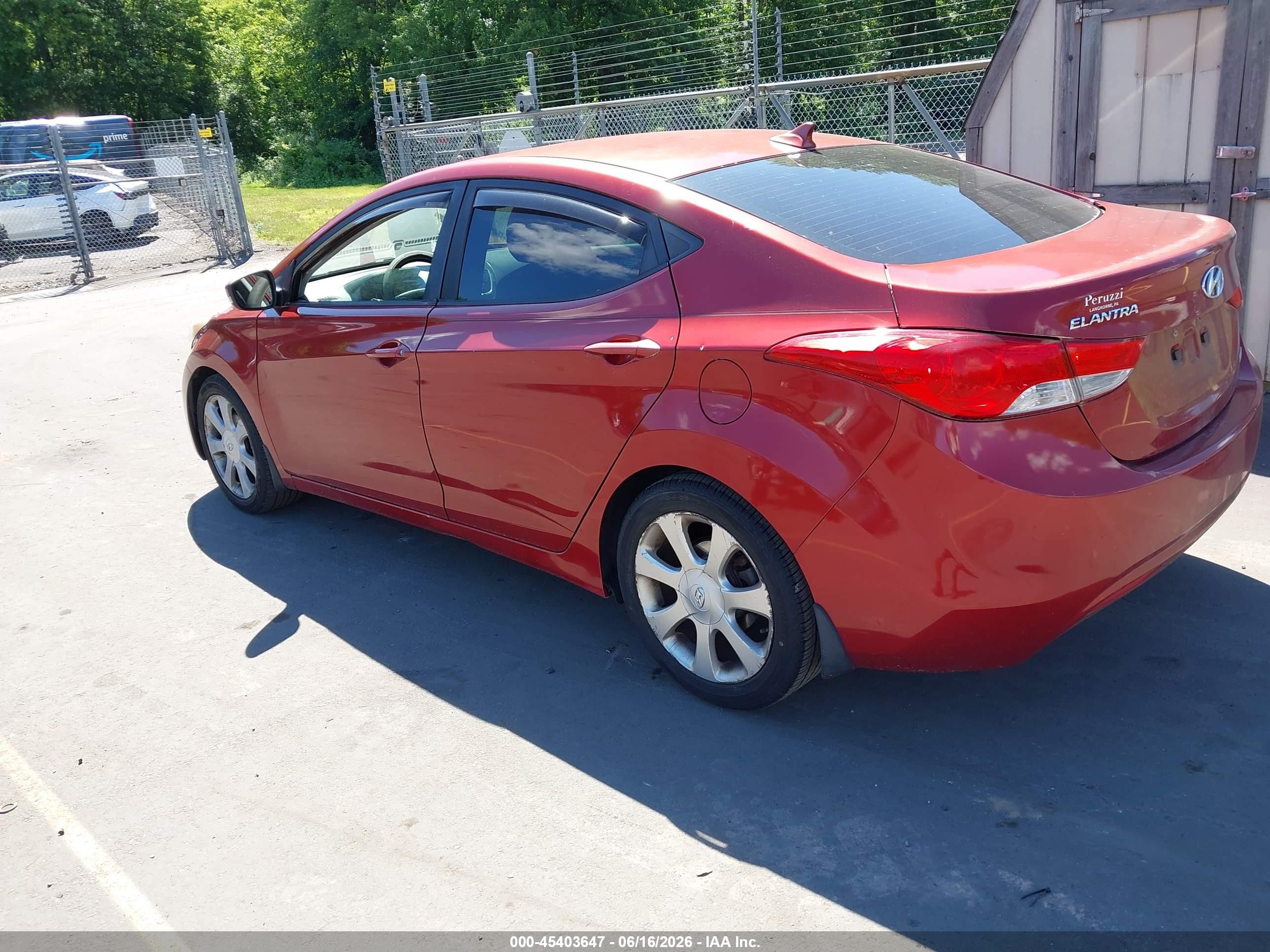 2012 Hyundai Elantra Limited (ulsan Plant) Red vin: KMHDH4AE4CU310950