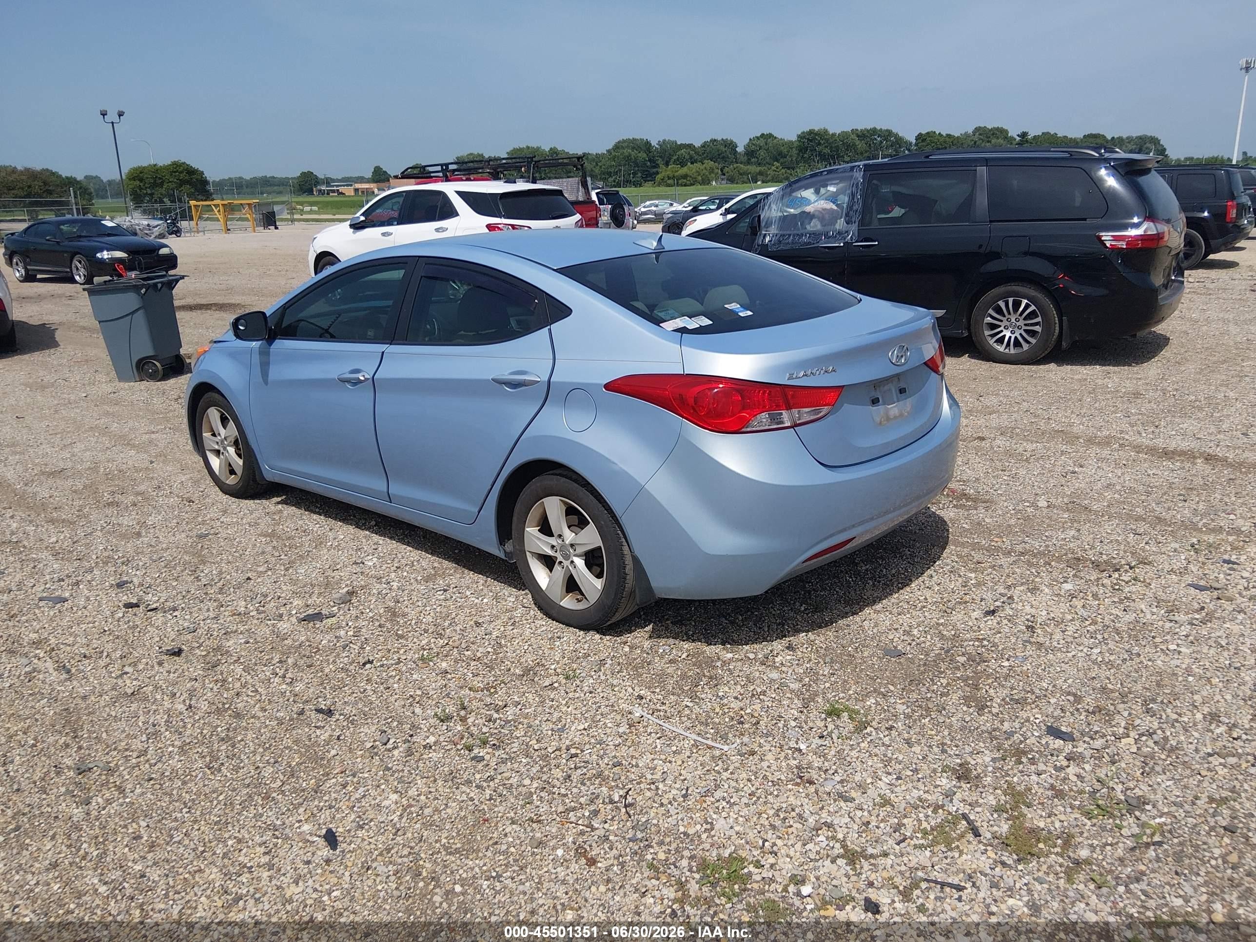 2012 Hyundai Elantra Gls (ulsan Plant) Blue vin: KMHDH4AE4CU311208