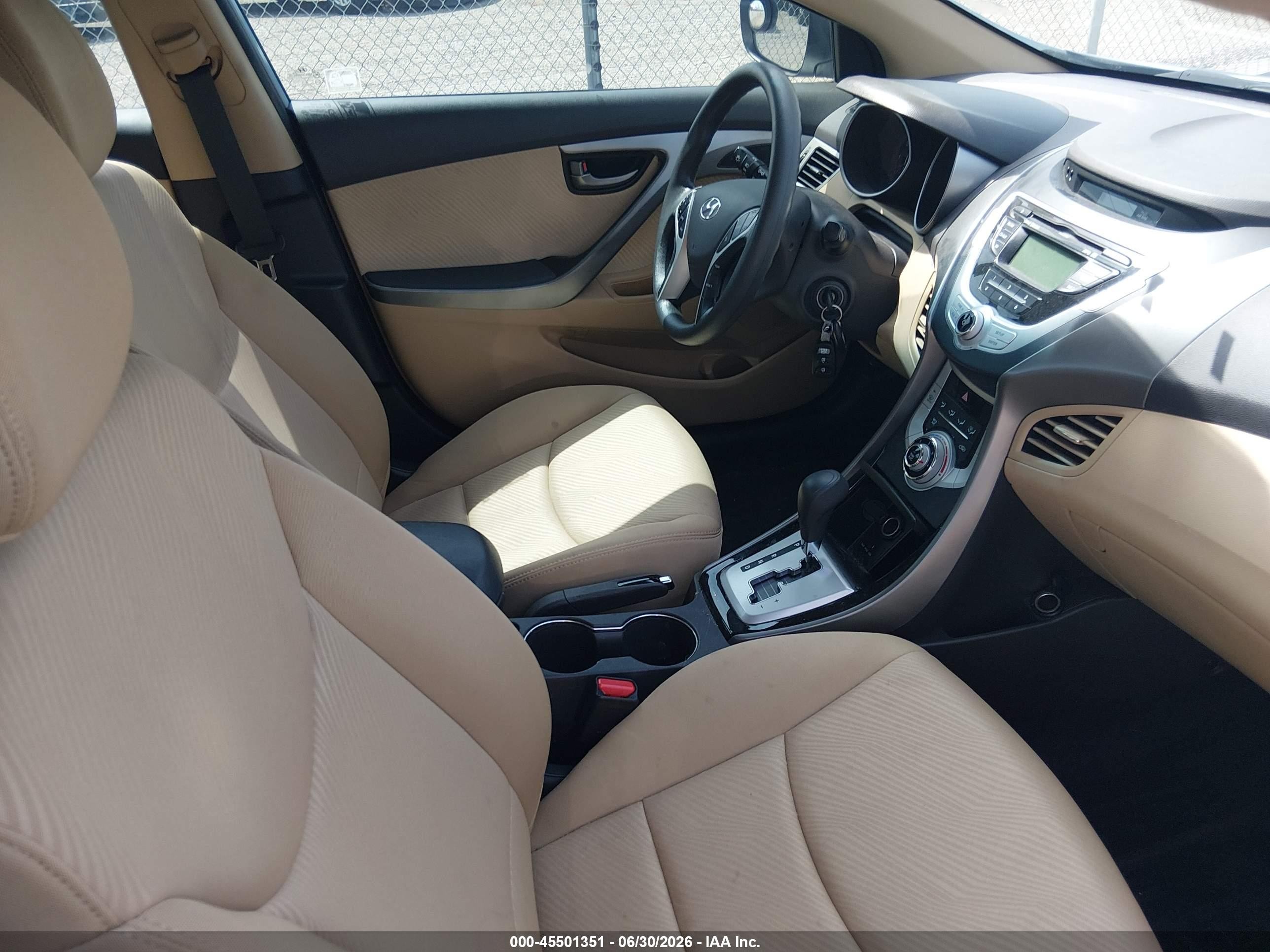 2012 Hyundai Elantra Gls (ulsan Plant) Blue vin: KMHDH4AE4CU311208