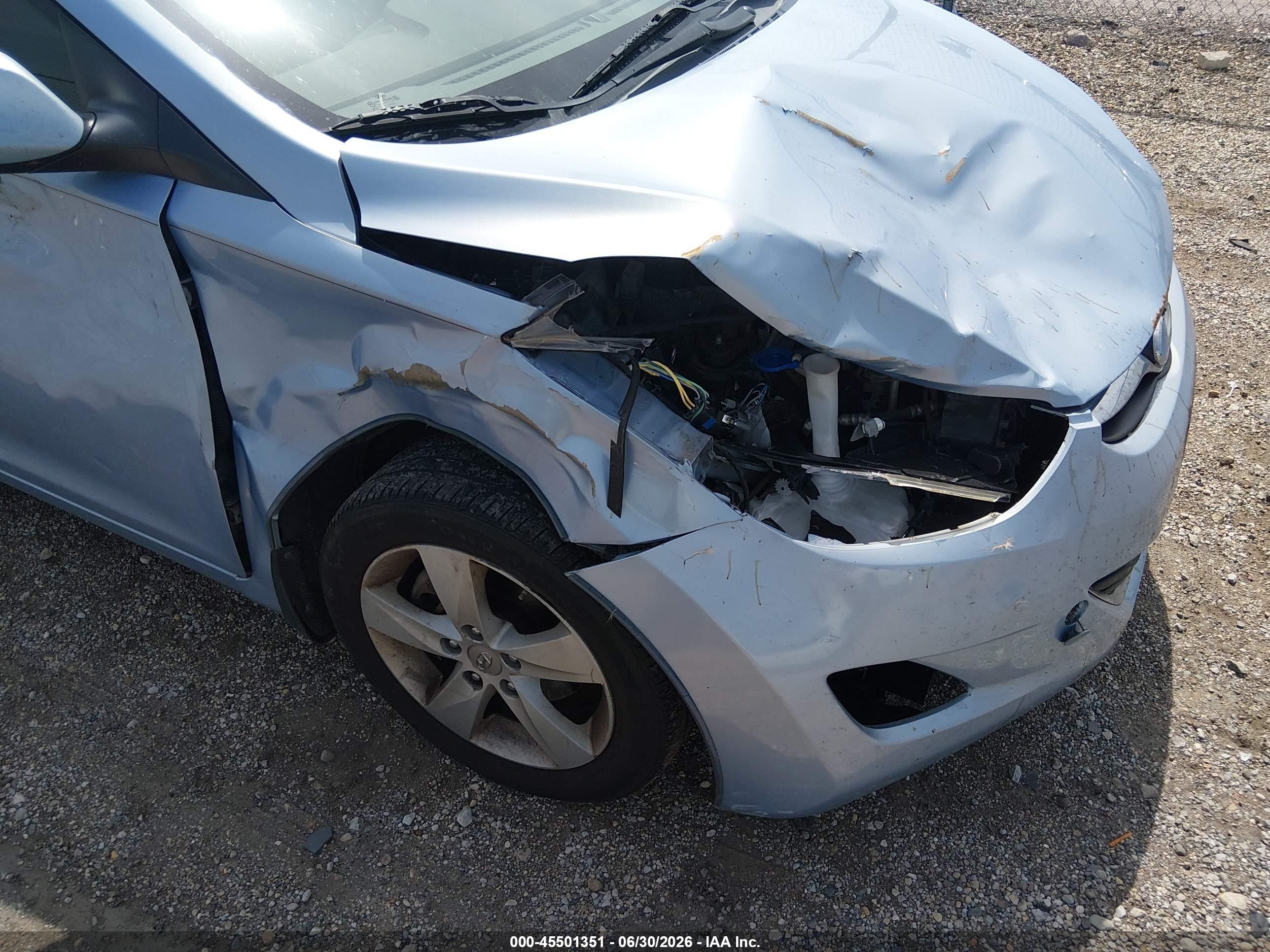 2012 Hyundai Elantra Gls (ulsan Plant) Blue vin: KMHDH4AE4CU311208