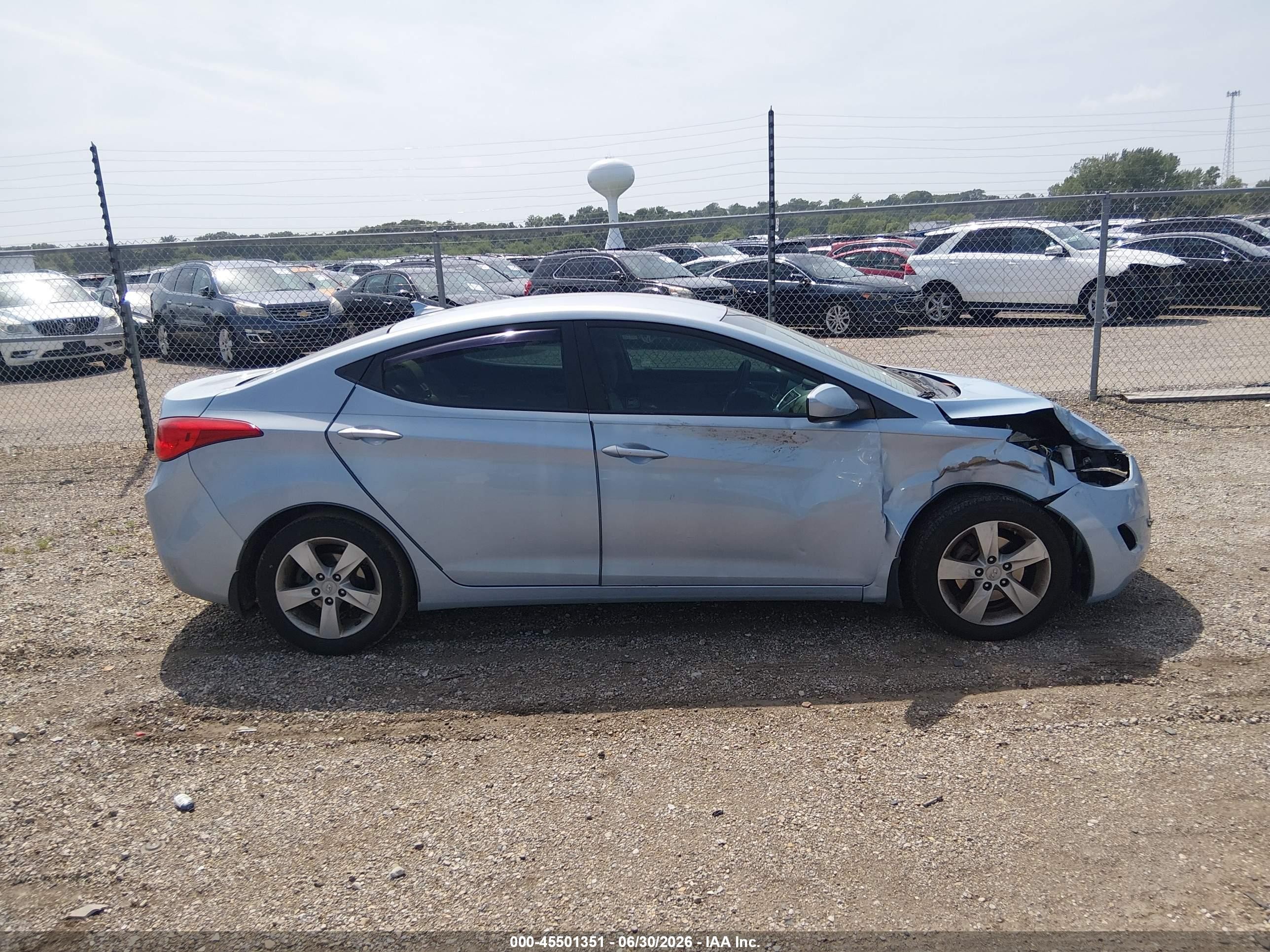 2012 Hyundai Elantra Gls (ulsan Plant) Blue vin: KMHDH4AE4CU311208