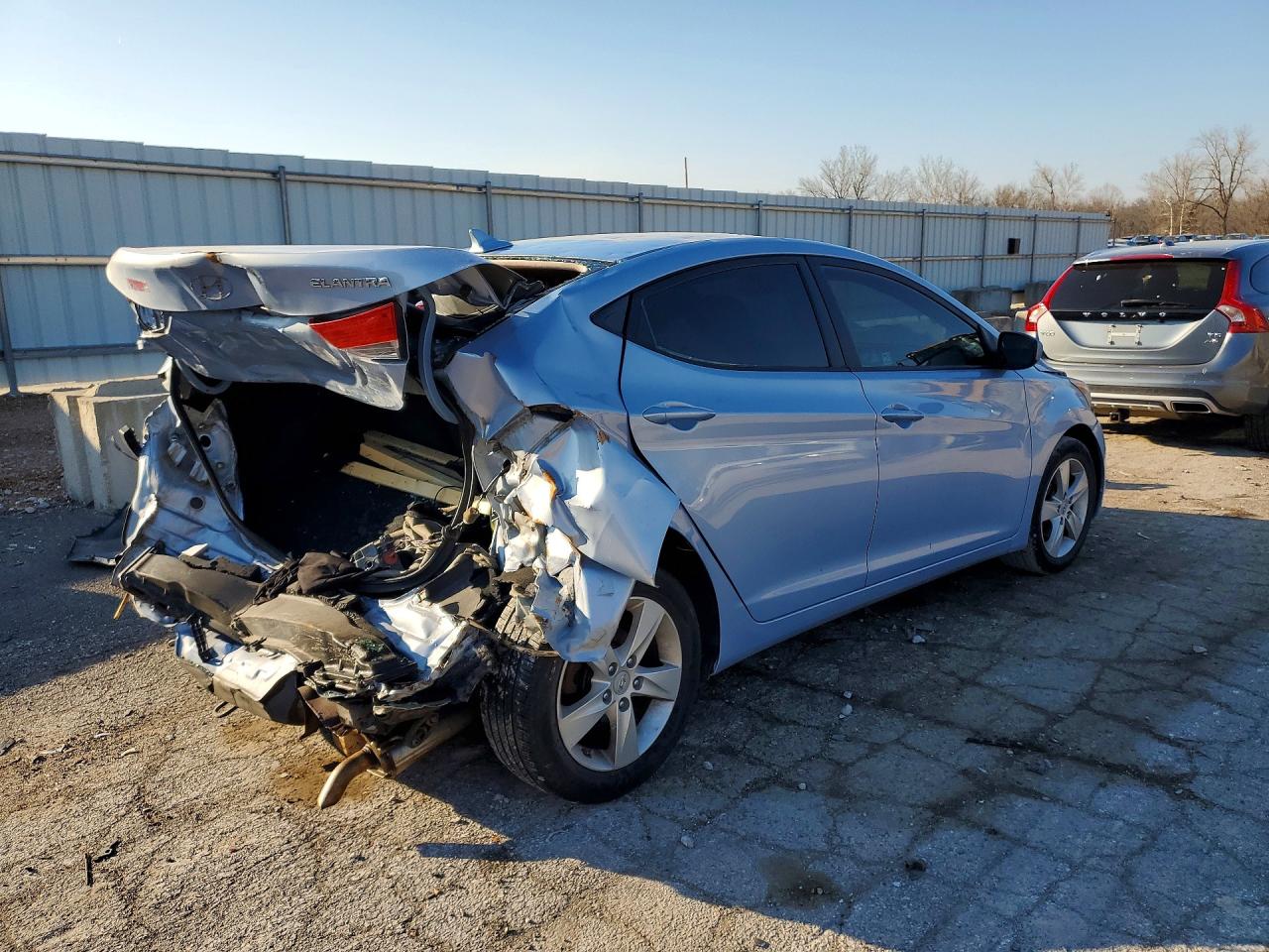 2012 Hyundai Elantra Gls Blue vin: KMHDH4AE4CU314710