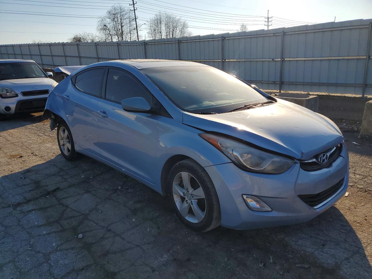 2012 Hyundai Elantra Gls Blue vin: KMHDH4AE4CU314710