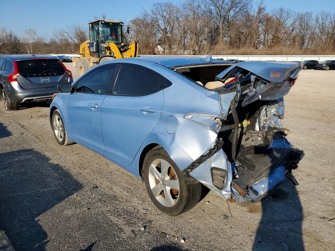 2012 Hyundai Elantra Gls Blue vin: KMHDH4AE4CU314710