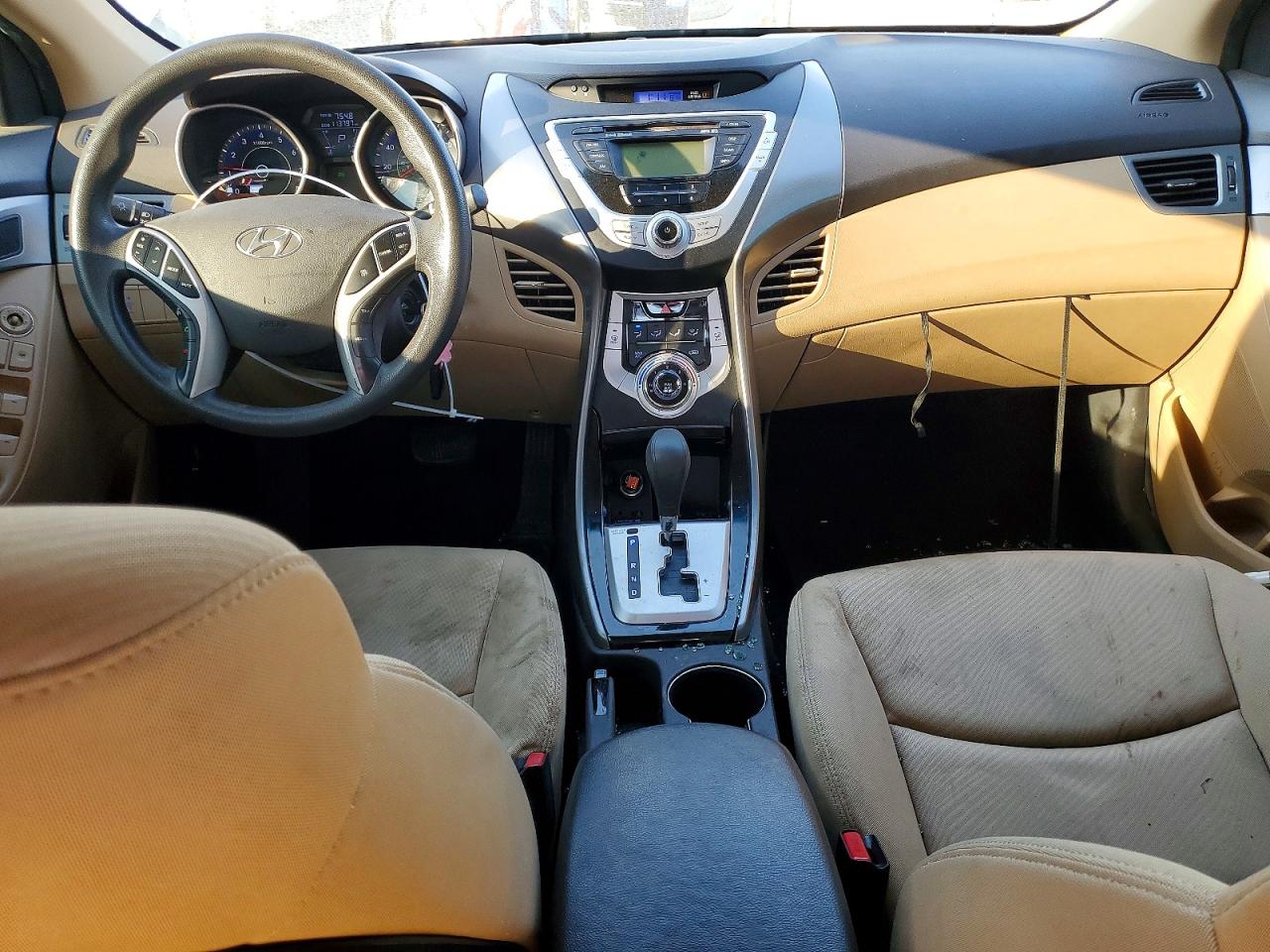 2012 Hyundai Elantra Gls Blue vin: KMHDH4AE4CU314710
