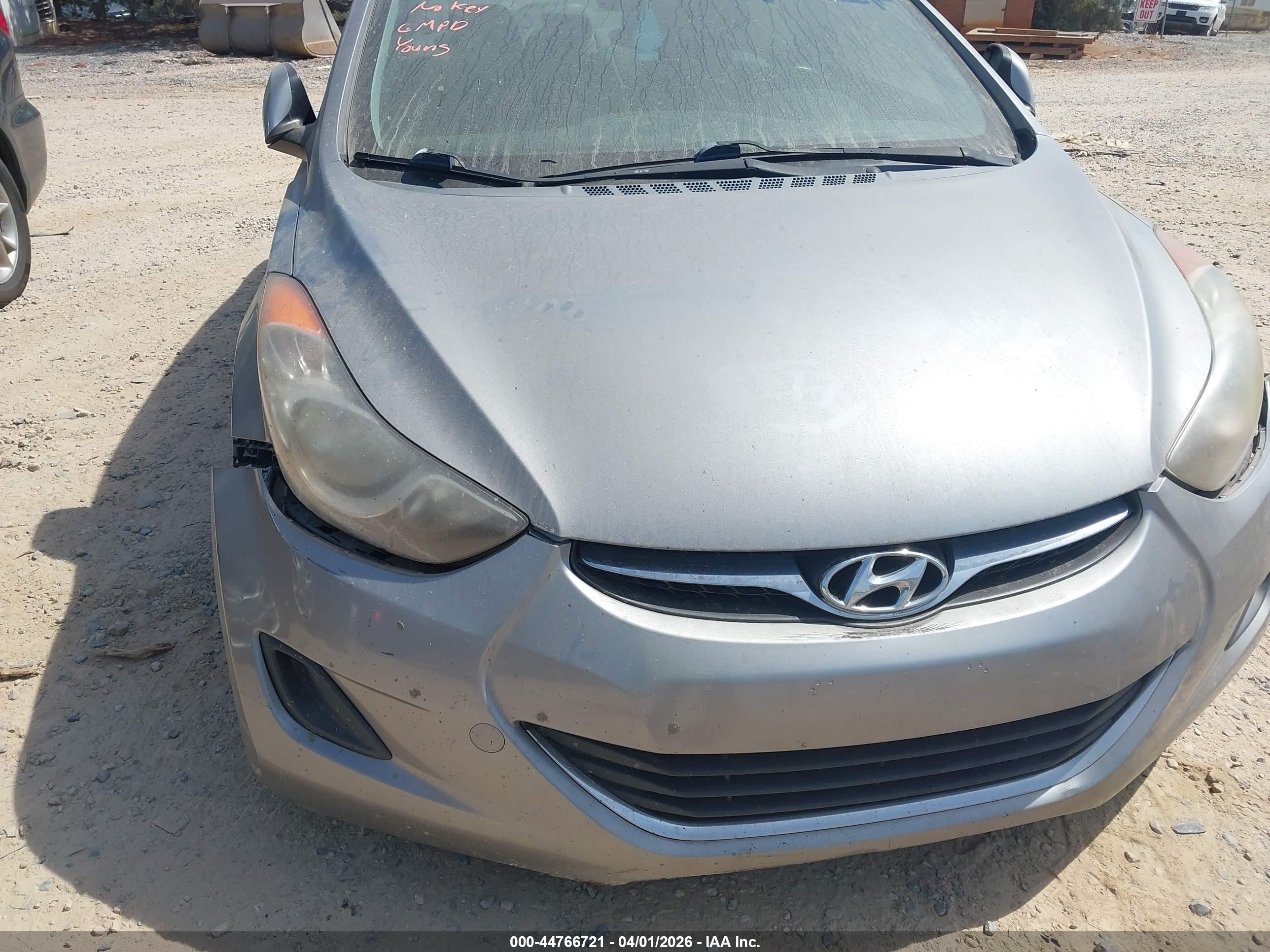 2012 Hyundai Elantra Gls (ulsan Plant) Silver vin: KMHDH4AE4CU318577