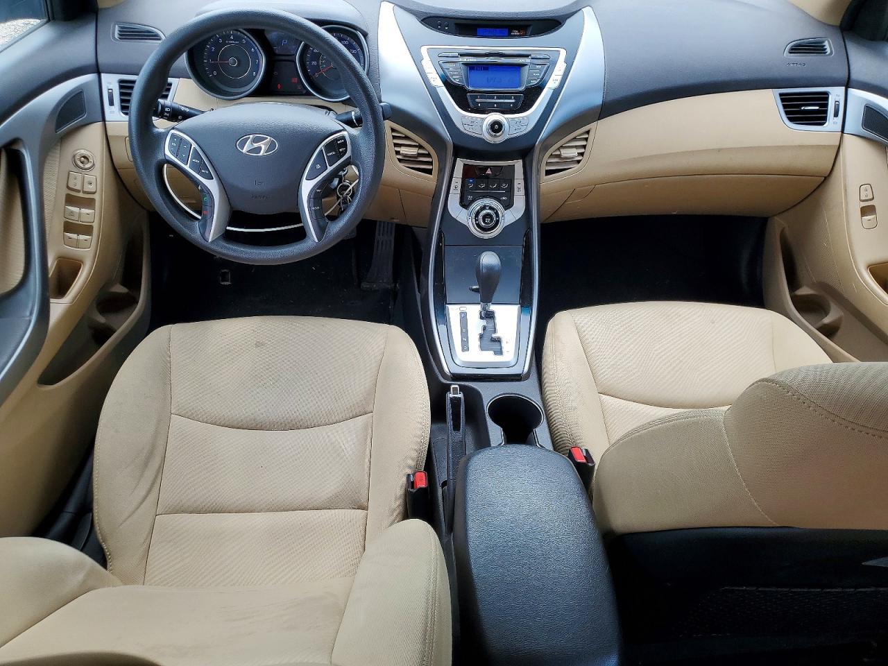 2012 Hyundai Elantra Gls Blue vin: KMHDH4AE4CU321897