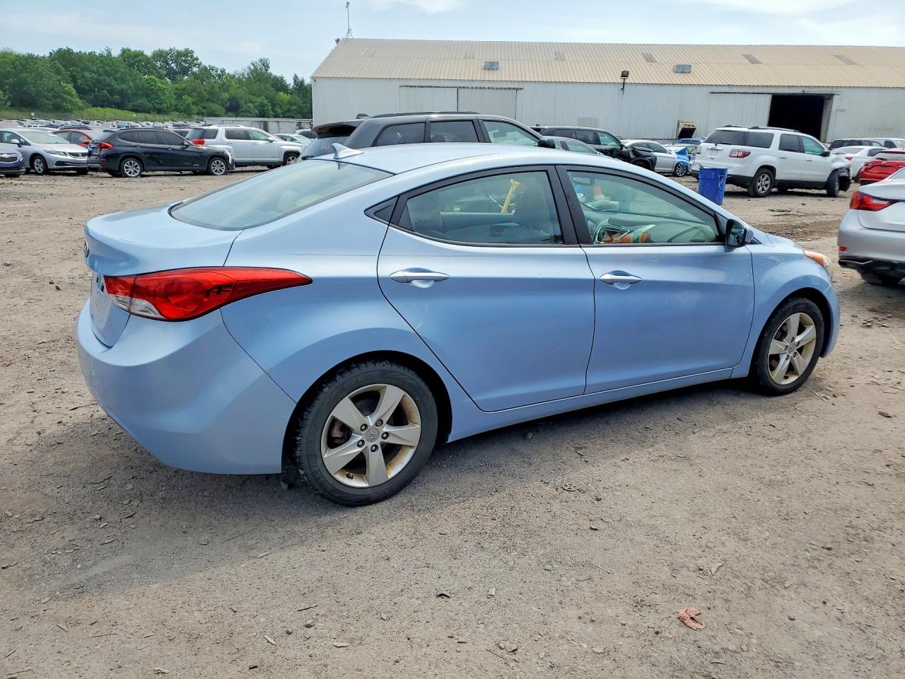 2012 Hyundai Elantra Gls Blue vin: KMHDH4AE4CU321897