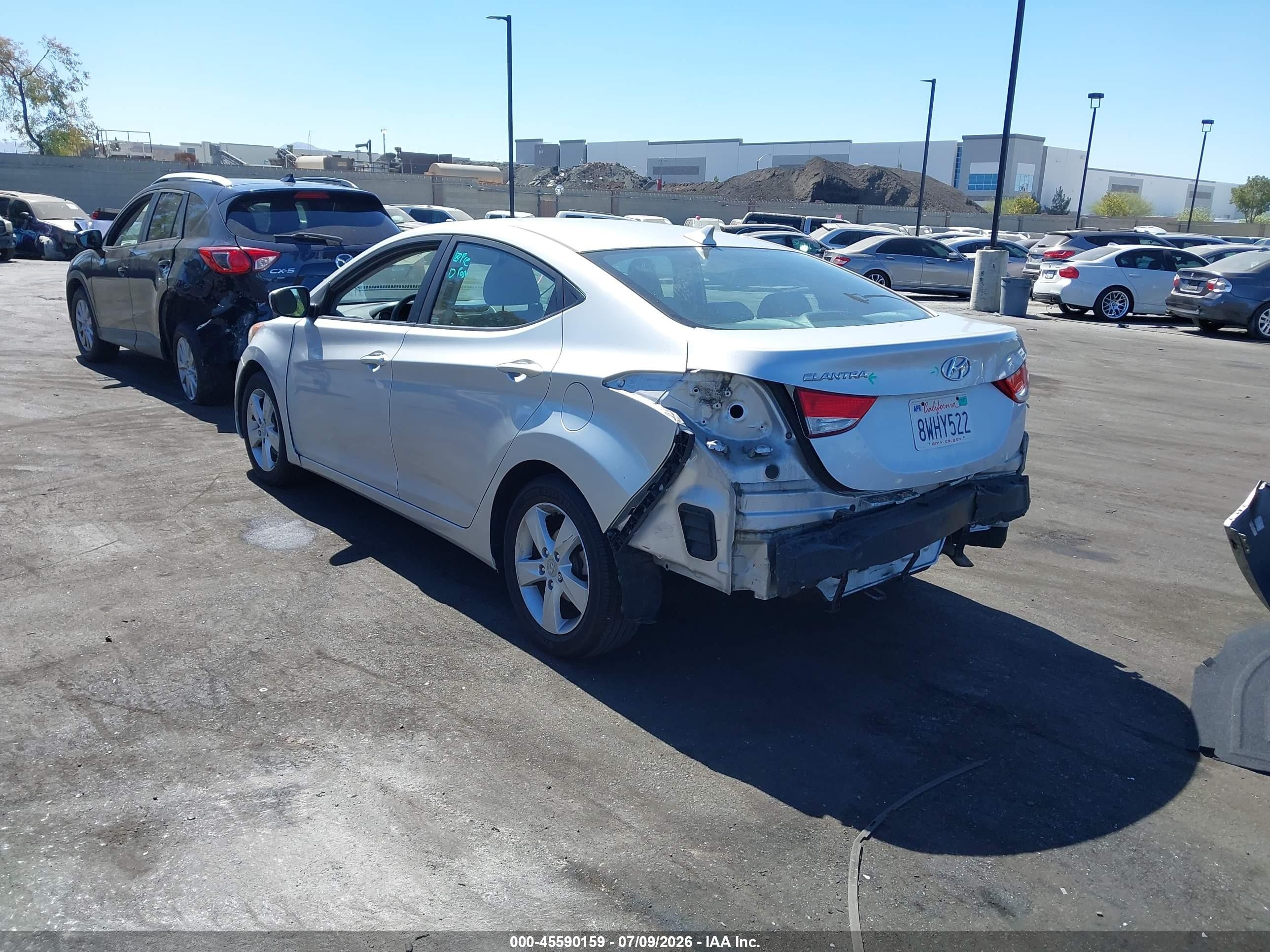 2012 Hyundai Elantra Gls (ulsan Plant) Silver vin: KMHDH4AE4CU330163