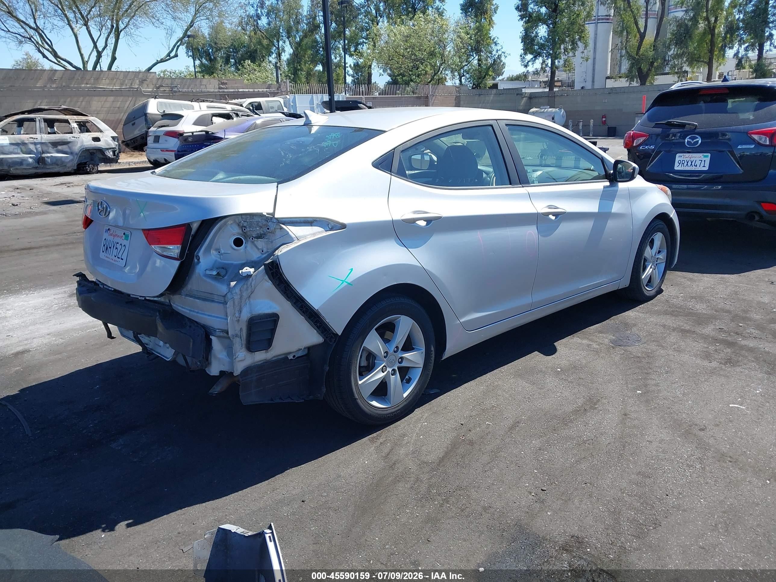 2012 Hyundai Elantra Gls (ulsan Plant) Silver vin: KMHDH4AE4CU330163