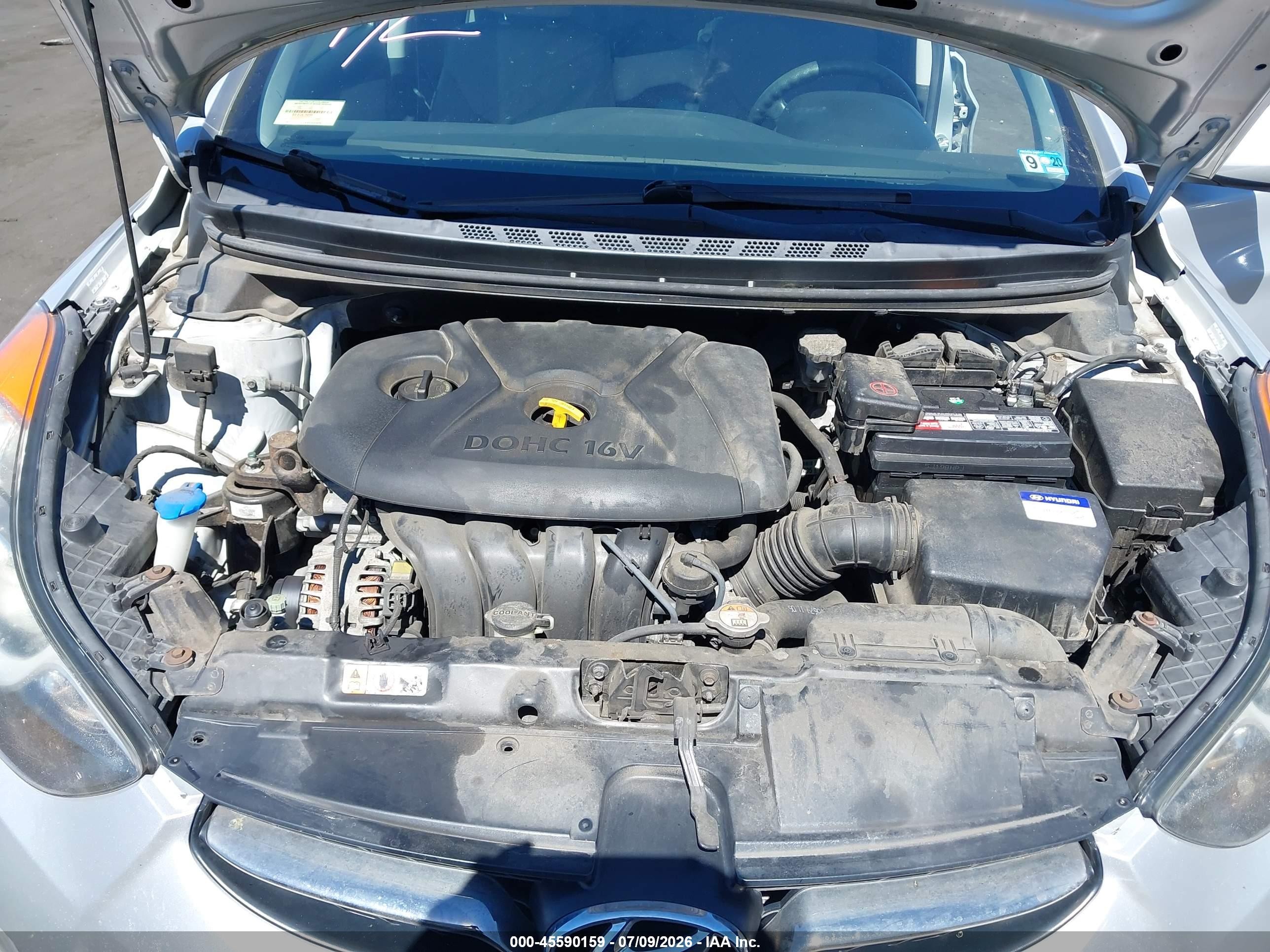 2012 Hyundai Elantra Gls (ulsan Plant) Silver vin: KMHDH4AE4CU330163