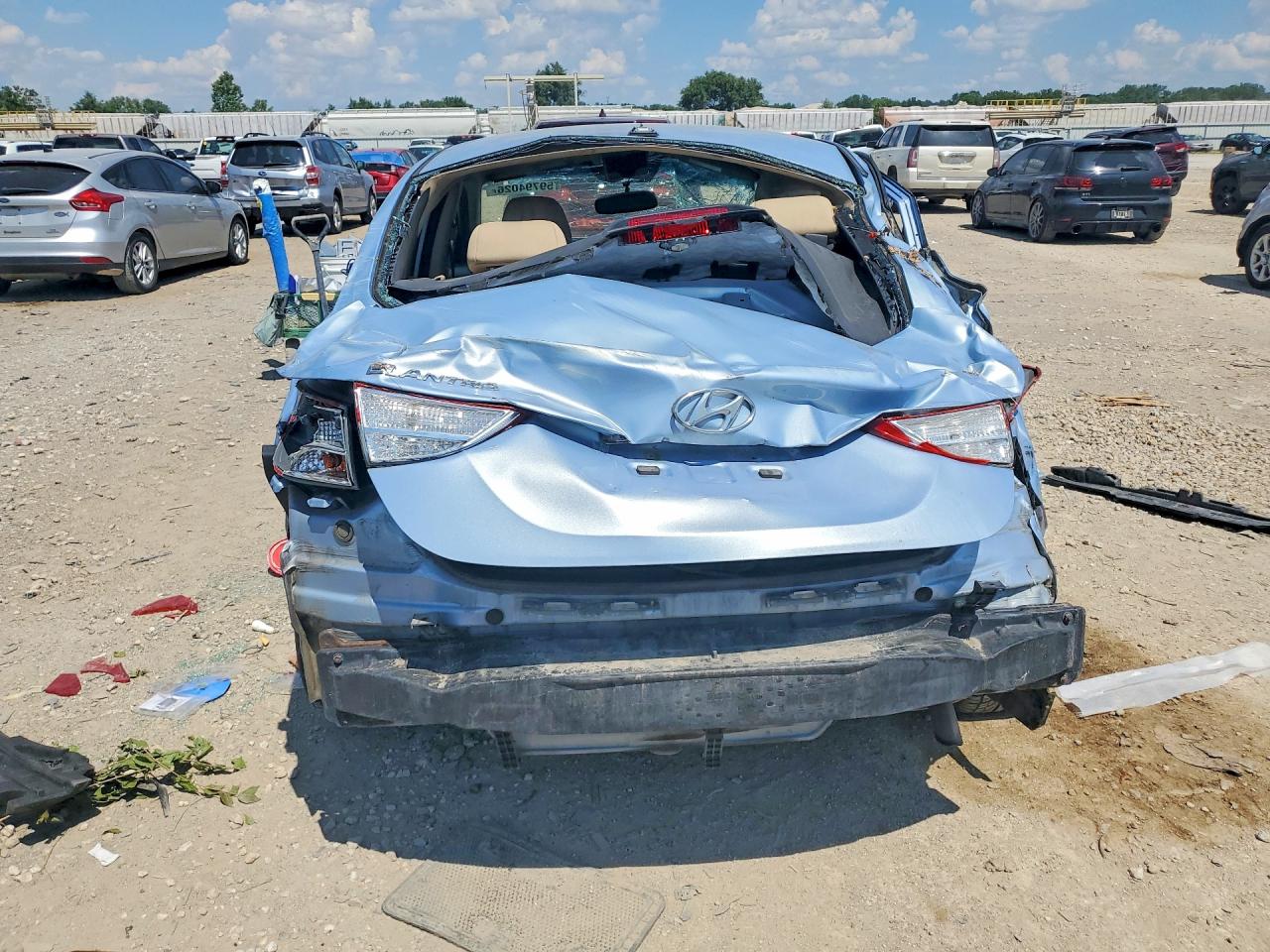 2012 Hyundai Elantra Gls Blue vin: KMHDH4AE4CU330289