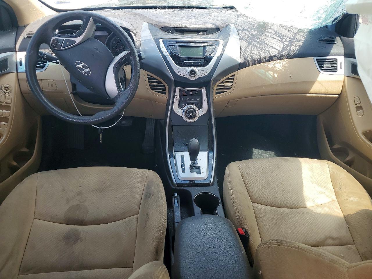 2012 Hyundai Elantra Gls Blue vin: KMHDH4AE4CU330289