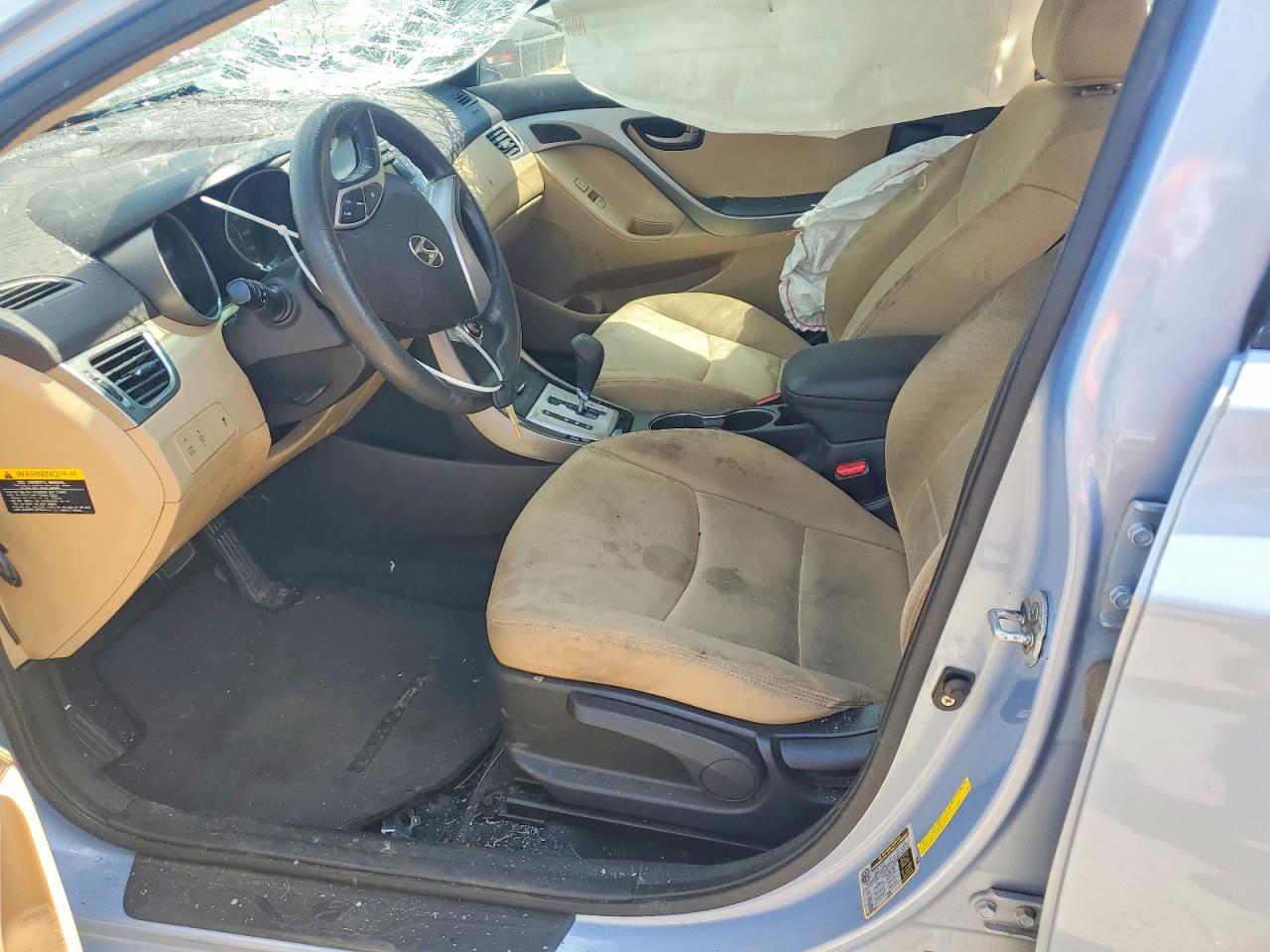 2012 Hyundai Elantra Gls Blue vin: KMHDH4AE4CU330289