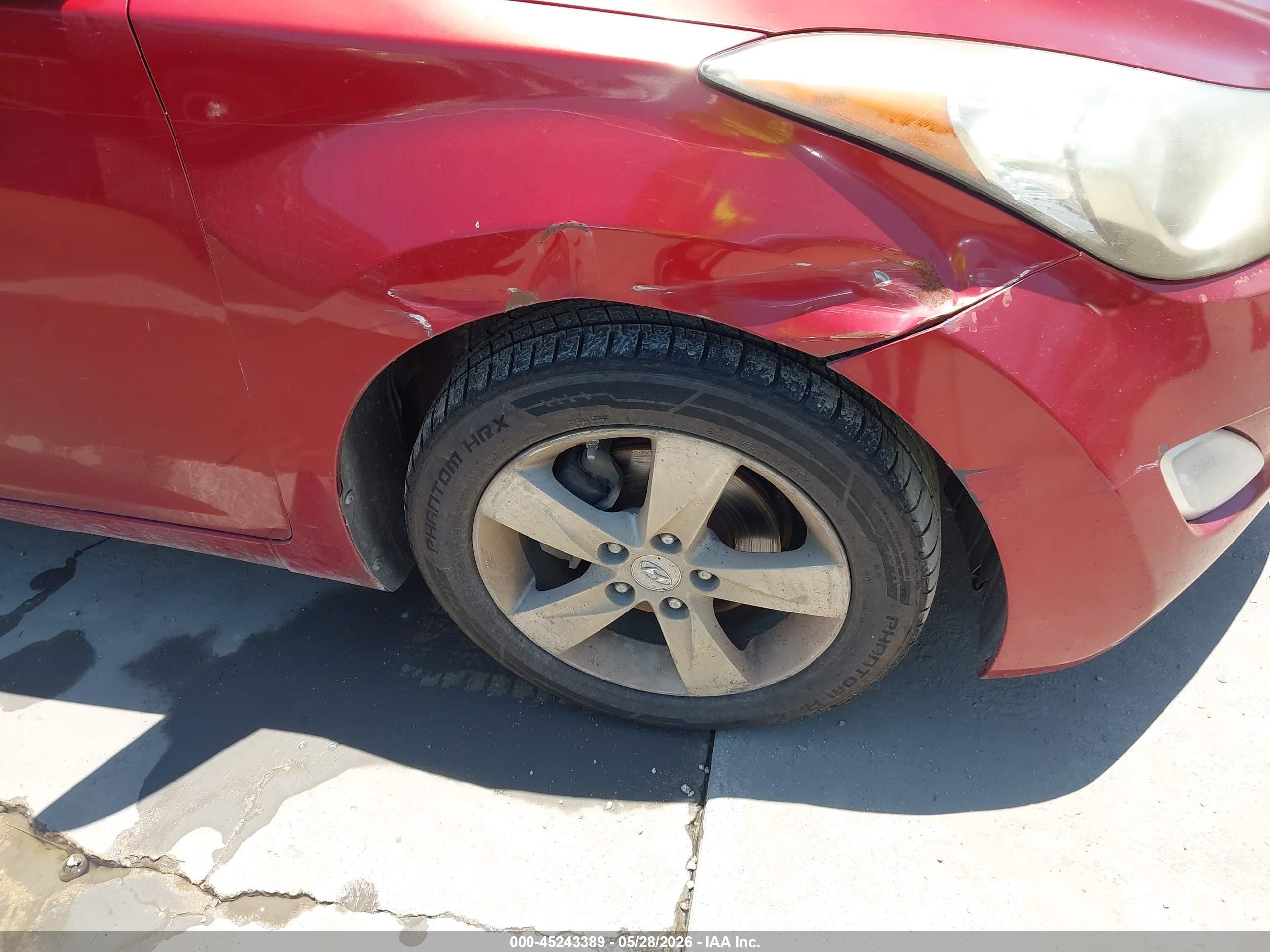 2012 Hyundai Elantra Gls (ulsan Plant) Burgundy vin: KMHDH4AE4CU336173