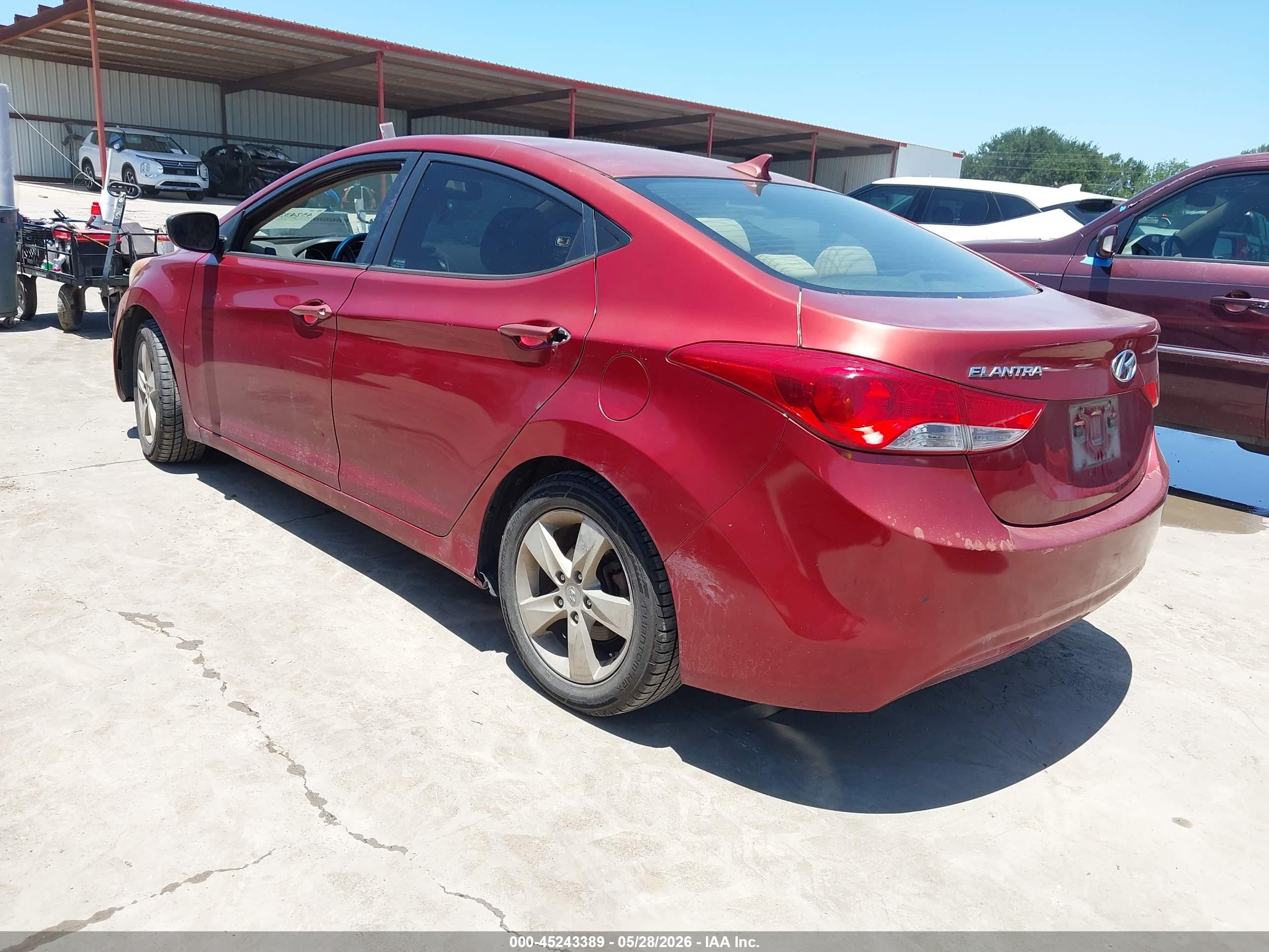 2012 Hyundai Elantra Gls (ulsan Plant) Burgundy vin: KMHDH4AE4CU336173