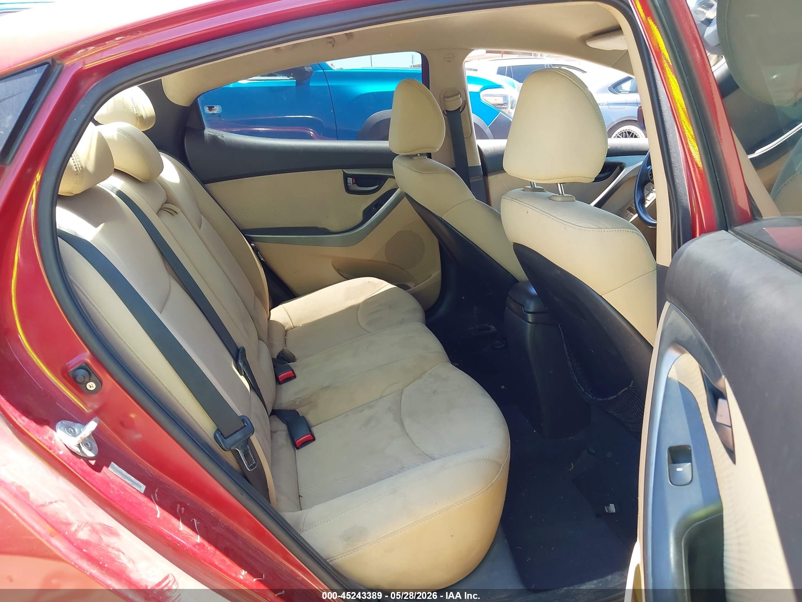 2012 Hyundai Elantra Gls (ulsan Plant) Burgundy vin: KMHDH4AE4CU336173