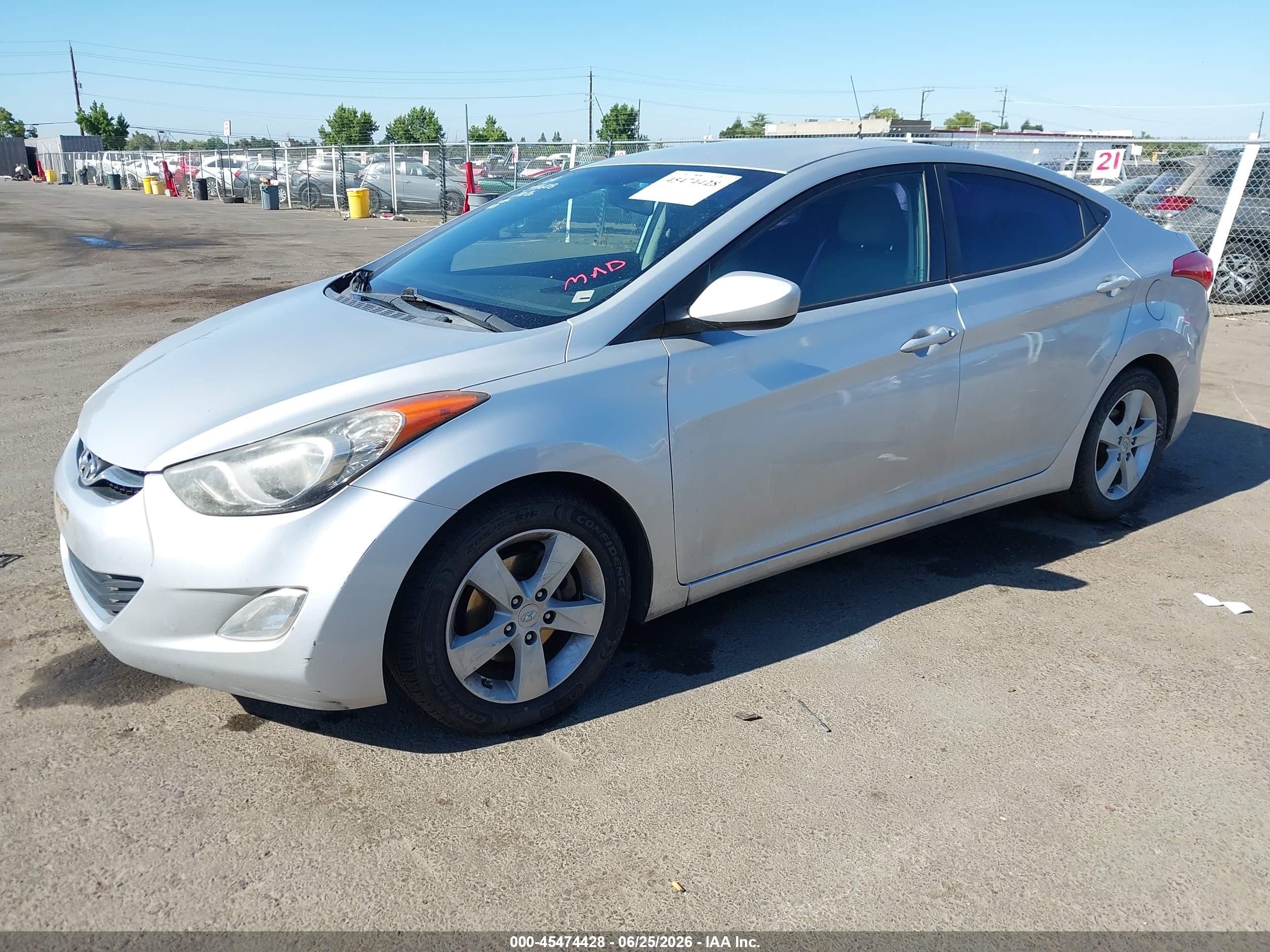2012 Hyundai Elantra Gls (ulsan Plant) Silver vin: KMHDH4AE4CU337081
