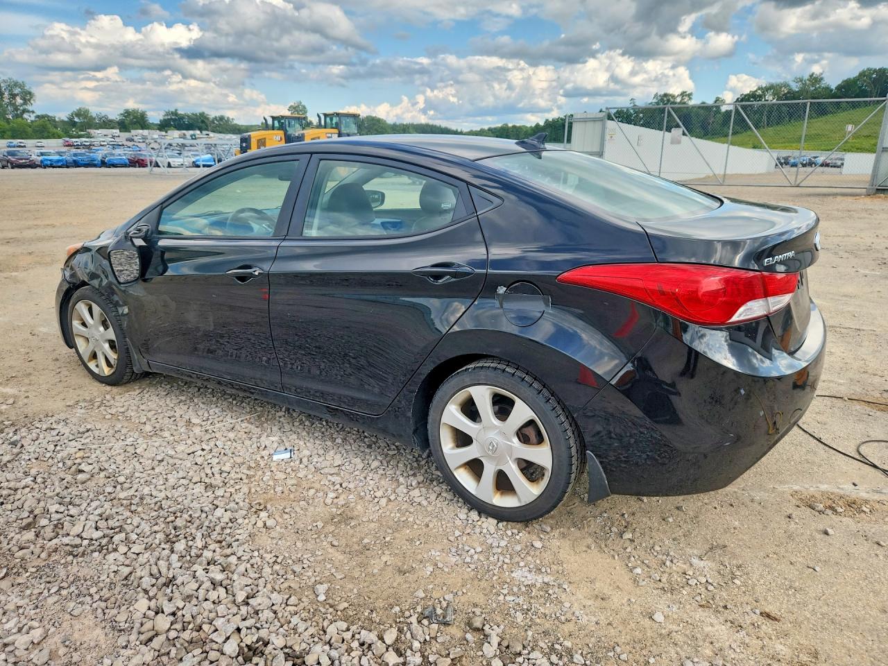 2012 Hyundai Elantra Limited Black vin: KMHDH4AE4CU341180