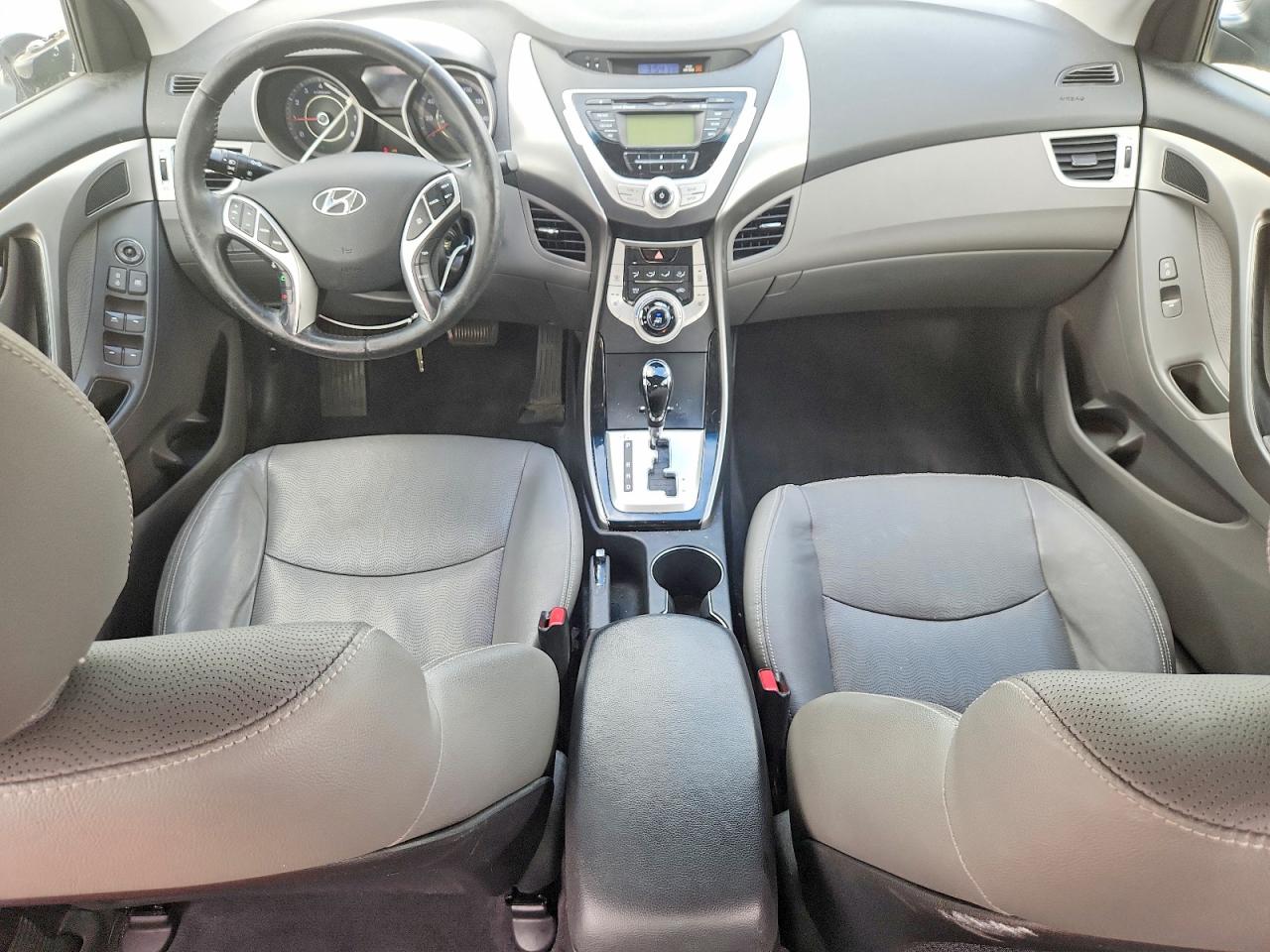 2012 Hyundai Elantra Limited Black vin: KMHDH4AE4CU341180