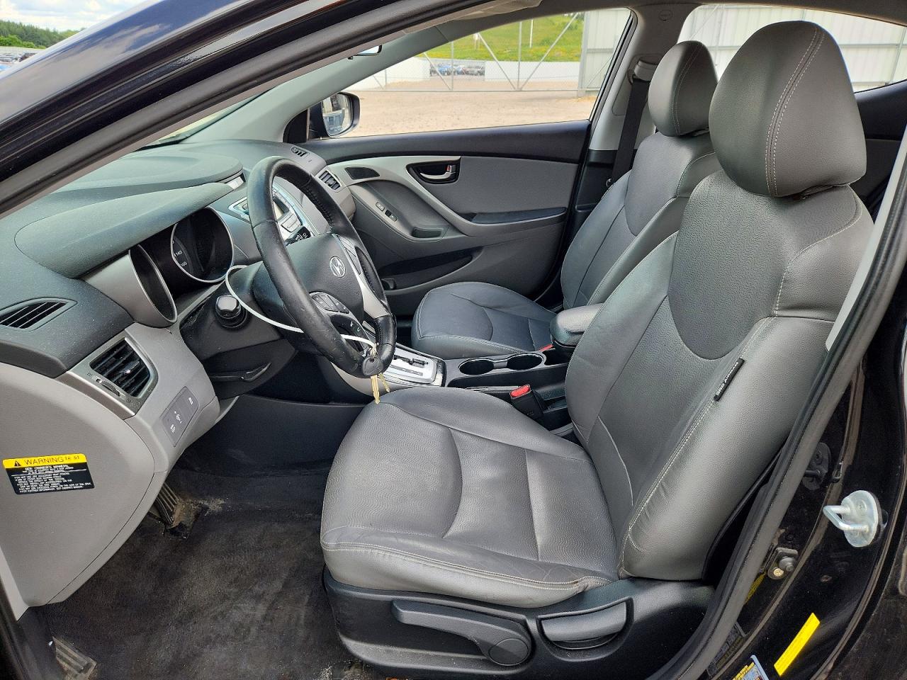 2012 Hyundai Elantra Limited Black vin: KMHDH4AE4CU341180