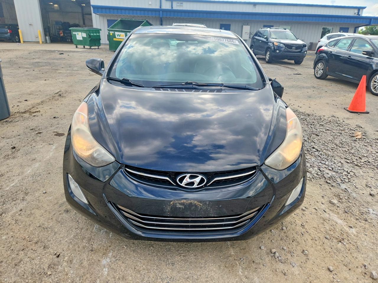 2012 Hyundai Elantra Limited Black vin: KMHDH4AE4CU341180