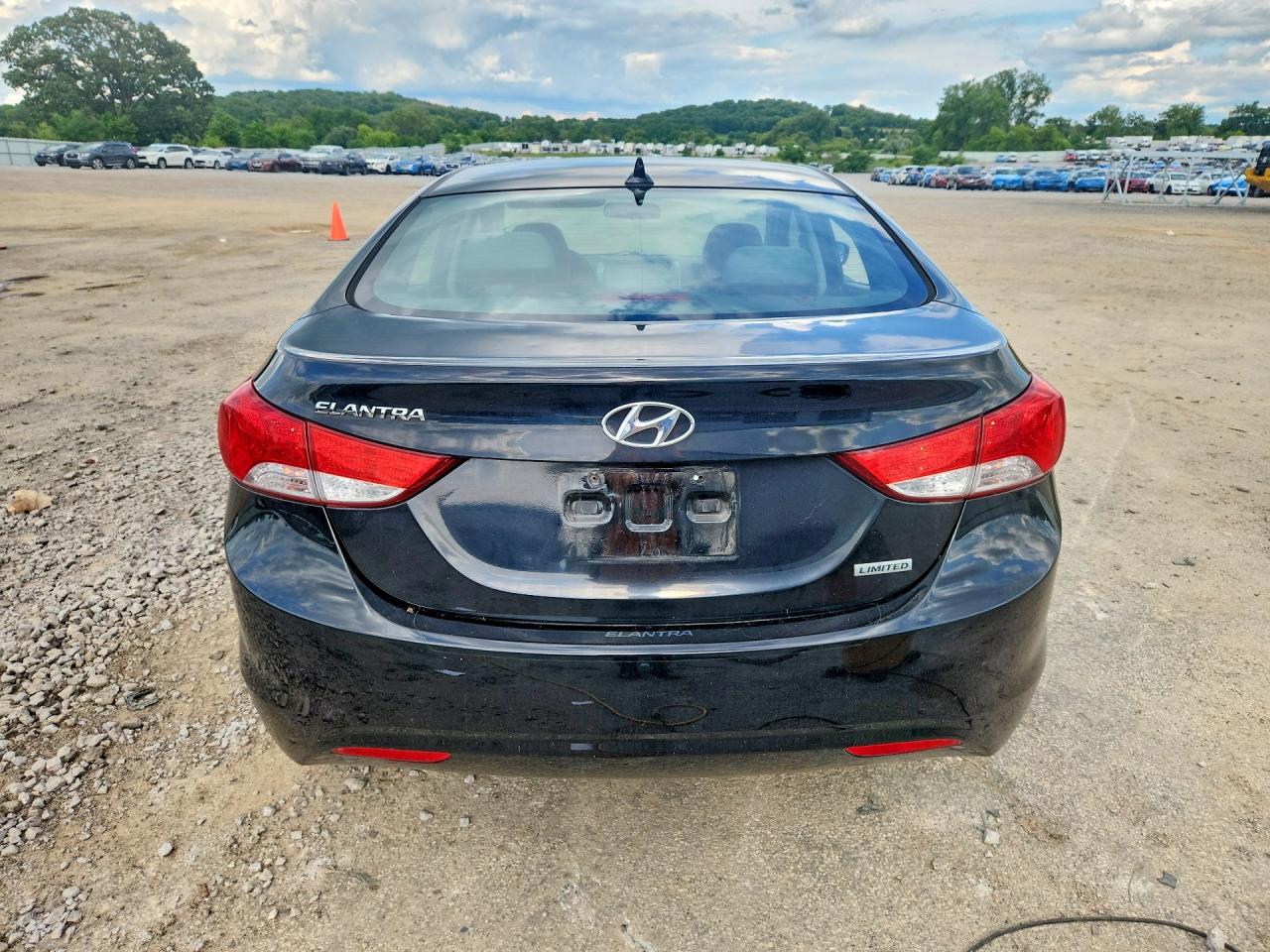 2012 Hyundai Elantra Limited Black vin: KMHDH4AE4CU341180