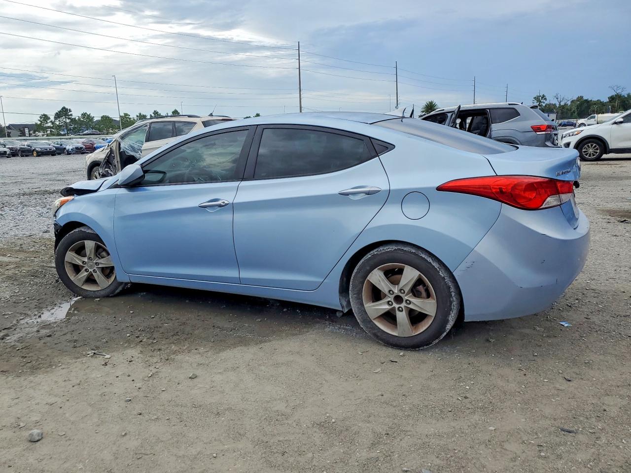 2012 Hyundai Elantra Gls Blue vin: KMHDH4AE4CU344368