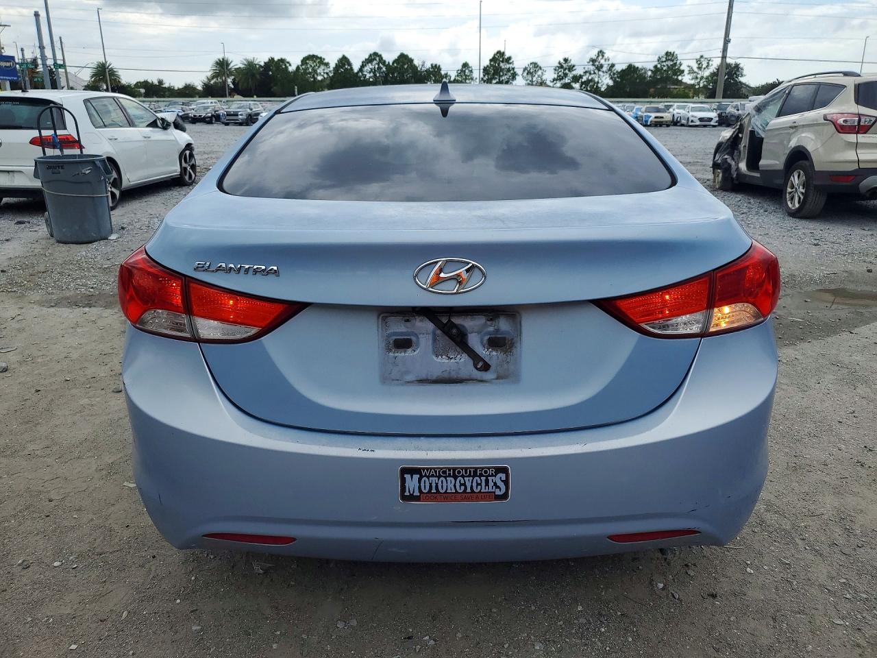 2012 Hyundai Elantra Gls Blue vin: KMHDH4AE4CU344368