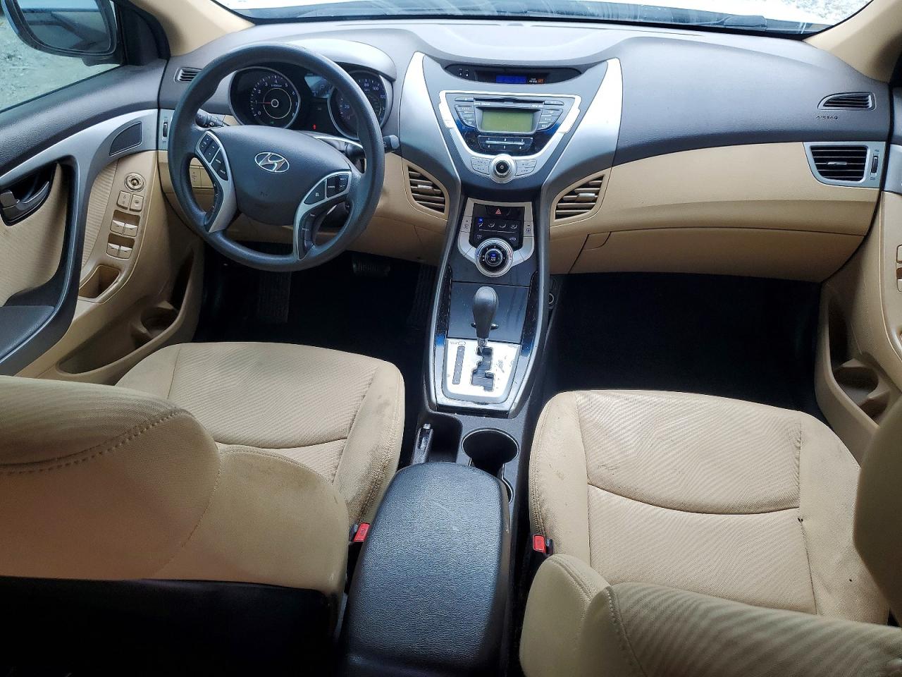 2012 Hyundai Elantra Gls Blue vin: KMHDH4AE4CU344368
