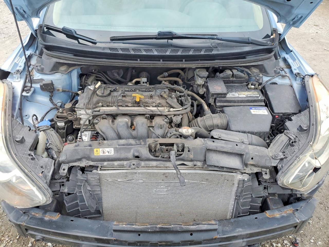 2012 Hyundai Elantra Gls Blue vin: KMHDH4AE4CU344368