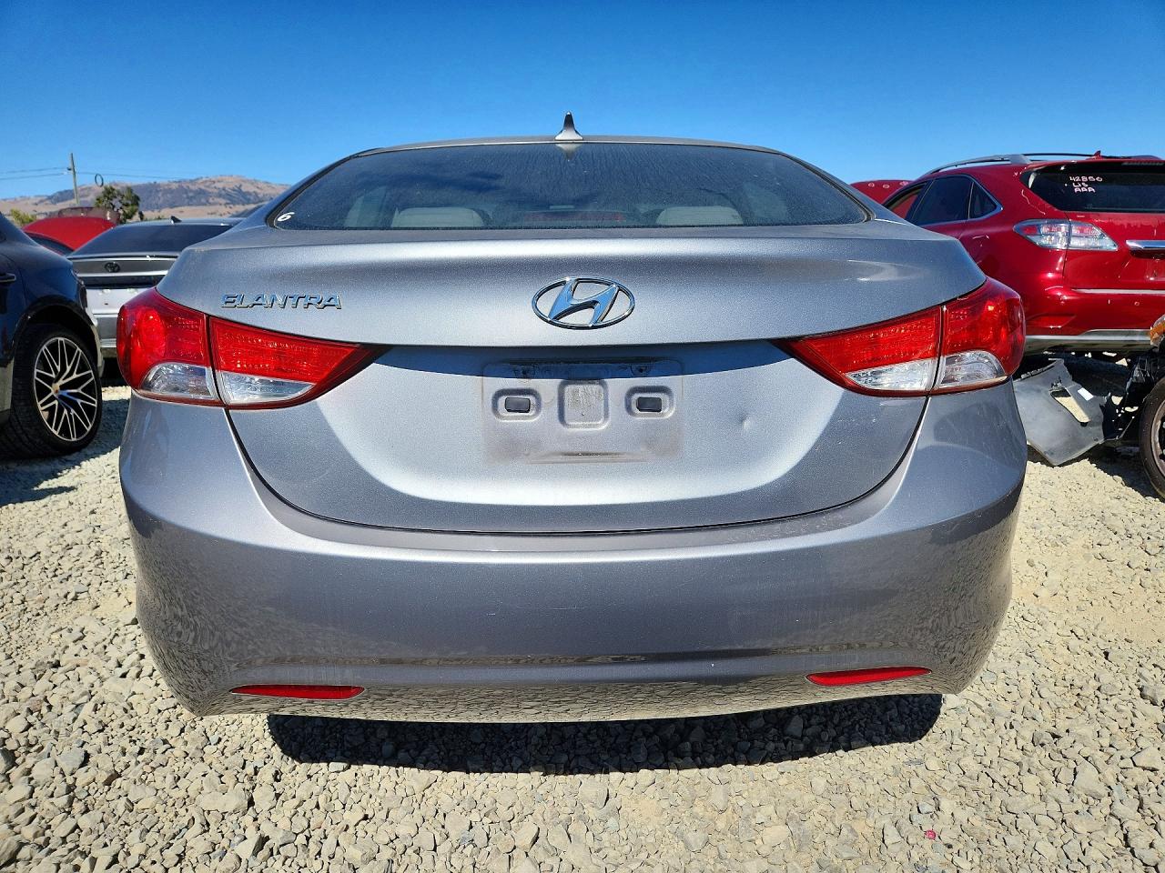 2012 Hyundai Elantra Gls Gray vin: KMHDH4AE4CU357573