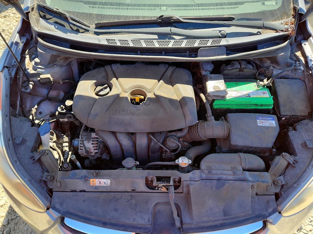 2012 Hyundai Elantra Gls Gray vin: KMHDH4AE4CU357573