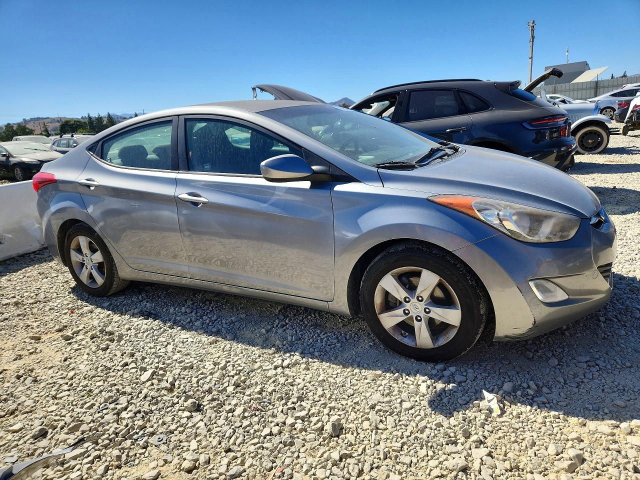 2012 Hyundai Elantra Gls Gray vin: KMHDH4AE4CU357573
