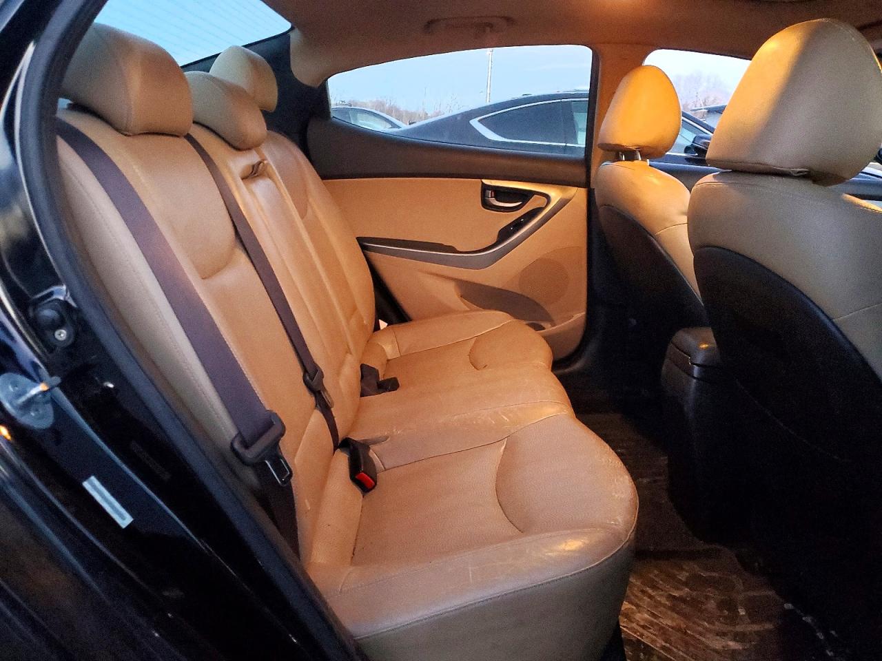 2012 Hyundai Elantra Limited Черный vin: KMHDH4AE4CU363339